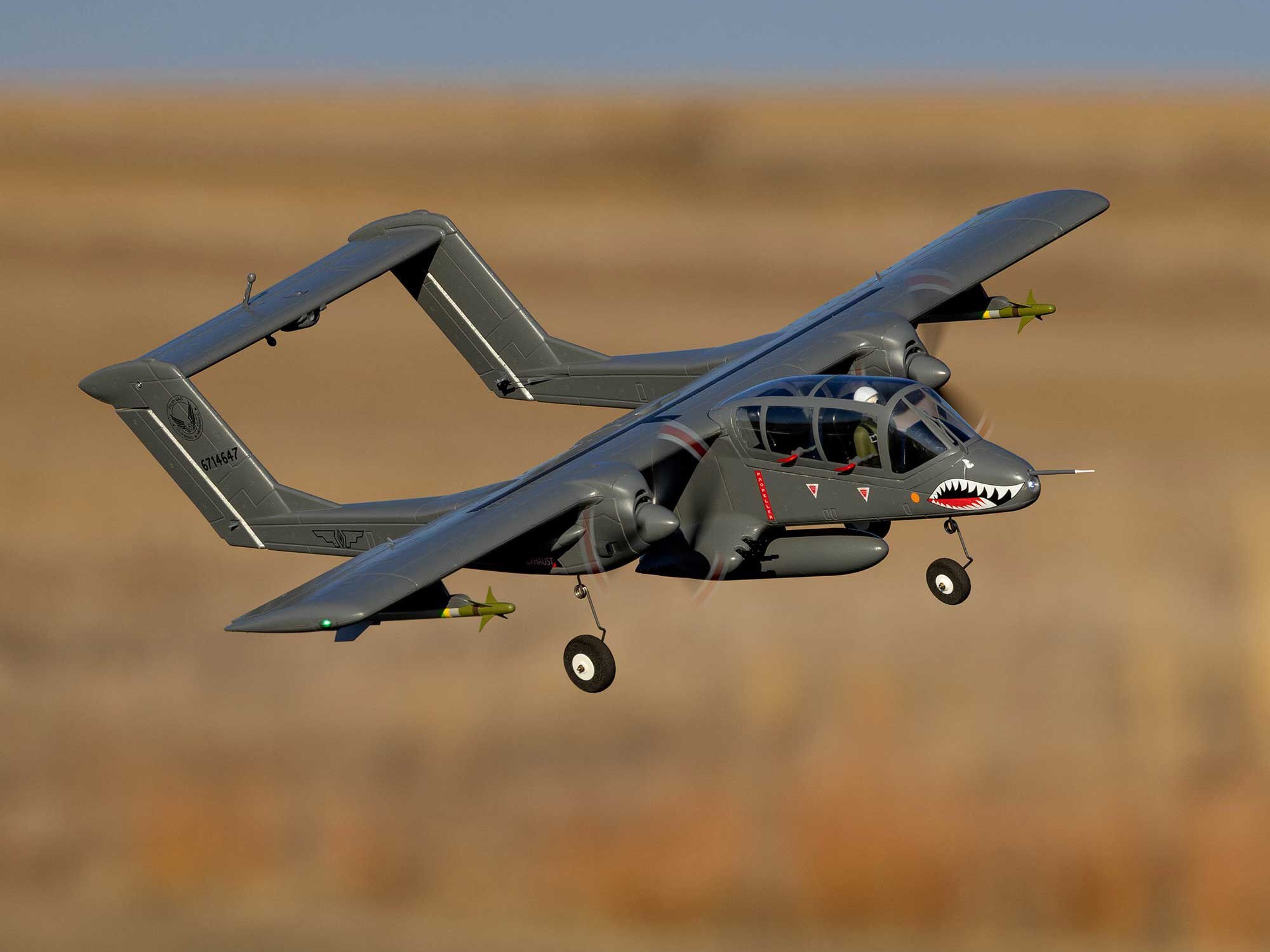 Micro OV-10 Bronco 645mm BNF Basic with AS3X and SAFE Select-23