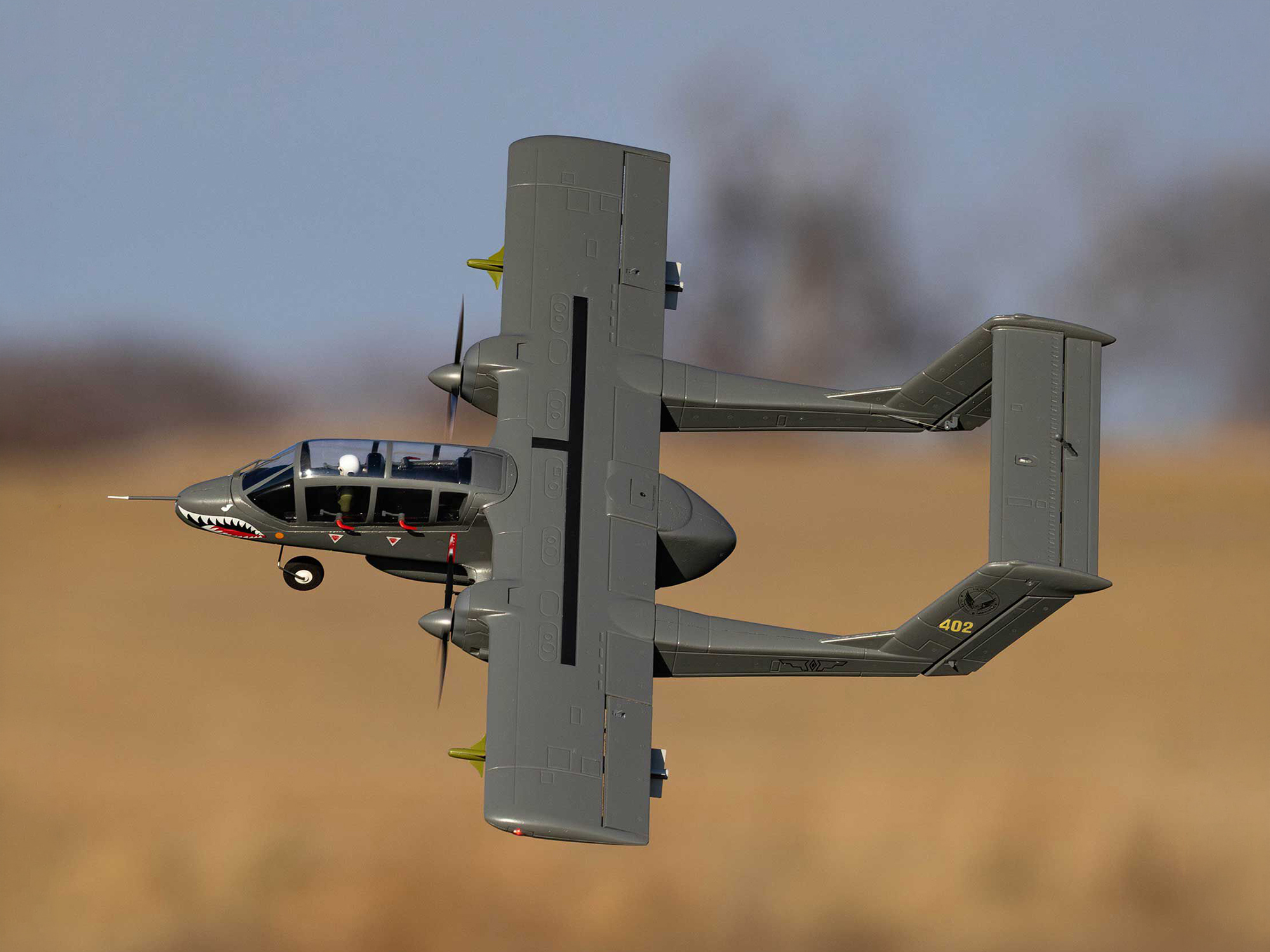 Micro OV-10 Bronco 645mm BNF Basic with AS3X and SAFE Select-24