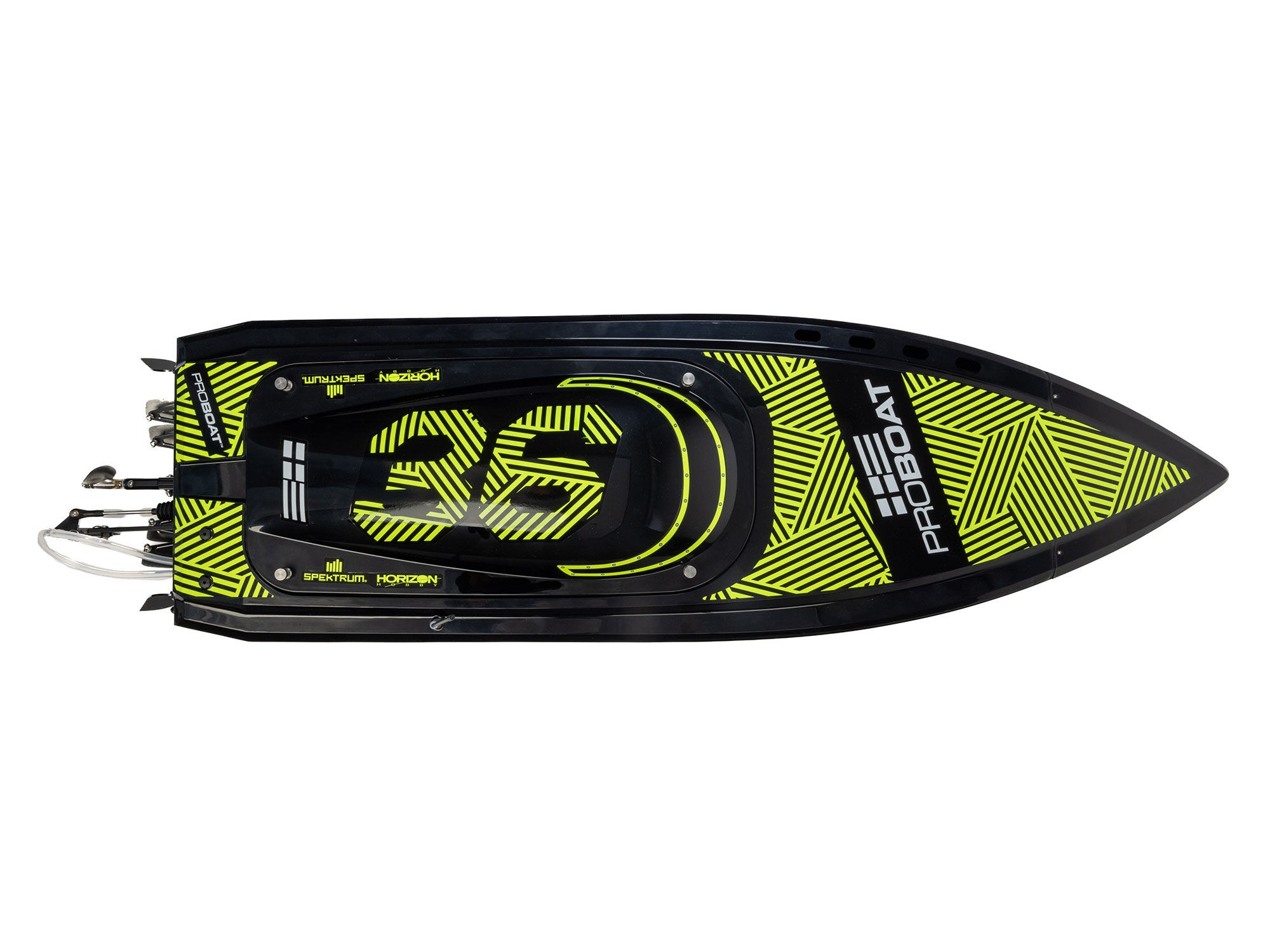 Sonicwake 36" V3 Self-Righting V-Hull Boat RTR, Black-9