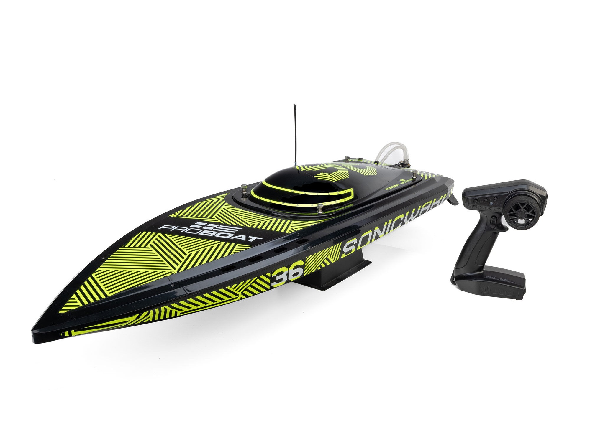 Sonicwake 36" V3 Self-Righting V-Hull Boat RTR, Black-12