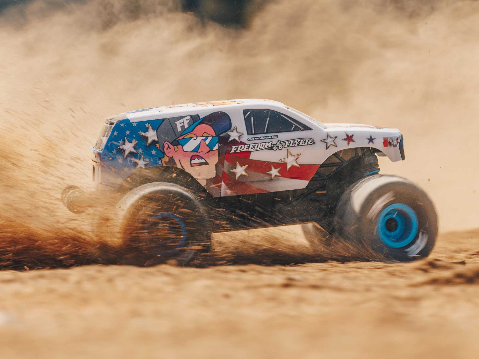 1/16 FREEDOM FLYER GROM 4X4 RTR Brushed Monster Truck (Batte-23