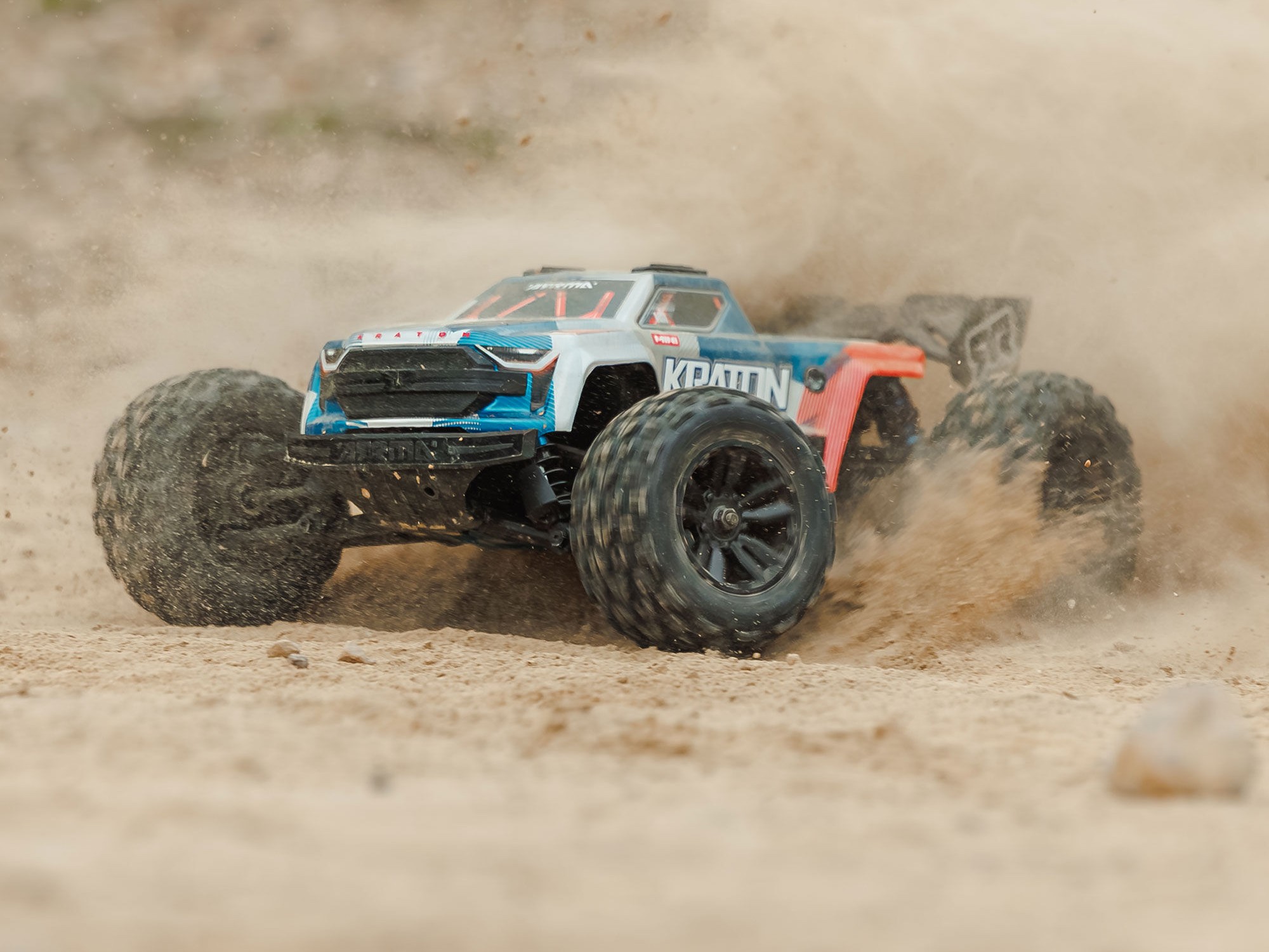 1/16 MINI KRATON 3S DSC 4X4 RTR with Batt/Charg, Red/Blue-21