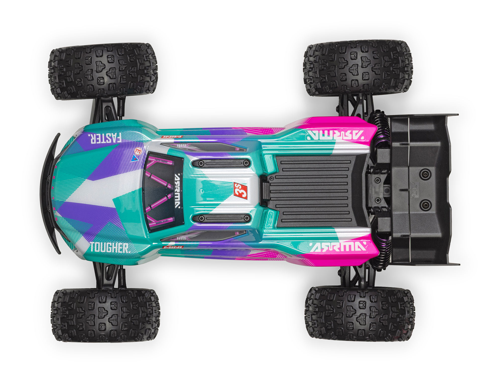 1/16 MINI KRATON 3S DSC 4X4 RTR with Batt/Charg, Teal/Pink-7