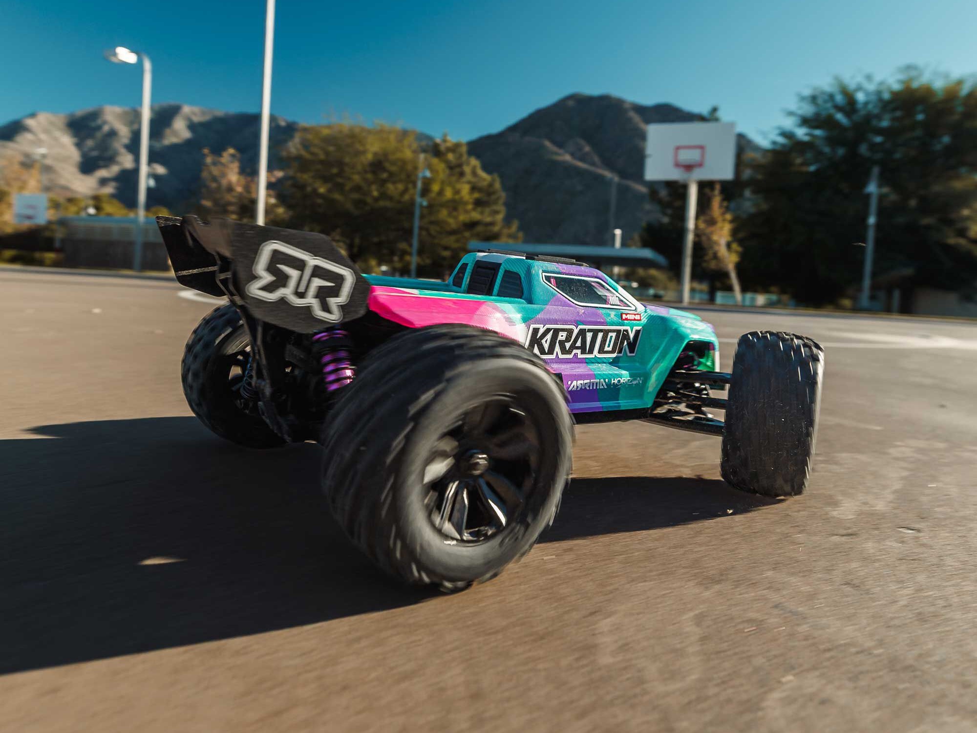 1/16 MINI KRATON 3S DSC 4X4 RTR with Batt/Charg, Teal/Pink-19