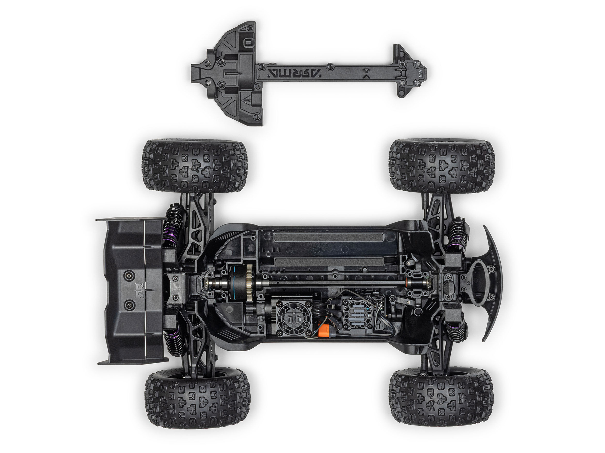 1/16 MINI KRATON 3S DSC 4X4 RTR Speed Truck , Black/Red-11