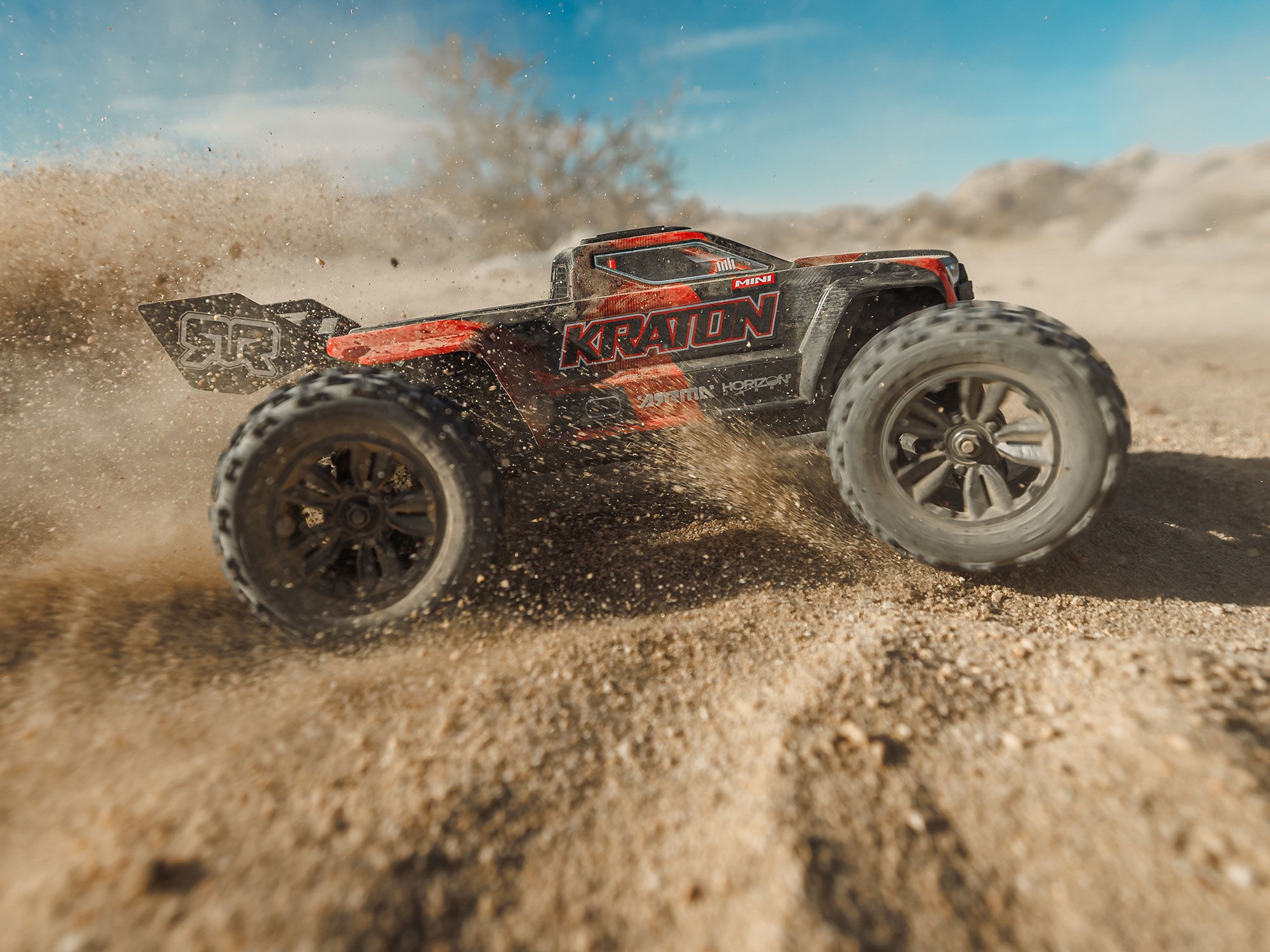 1/16 MINI KRATON 3S DSC 4X4 RTR Speed Truck , Black/Red-19