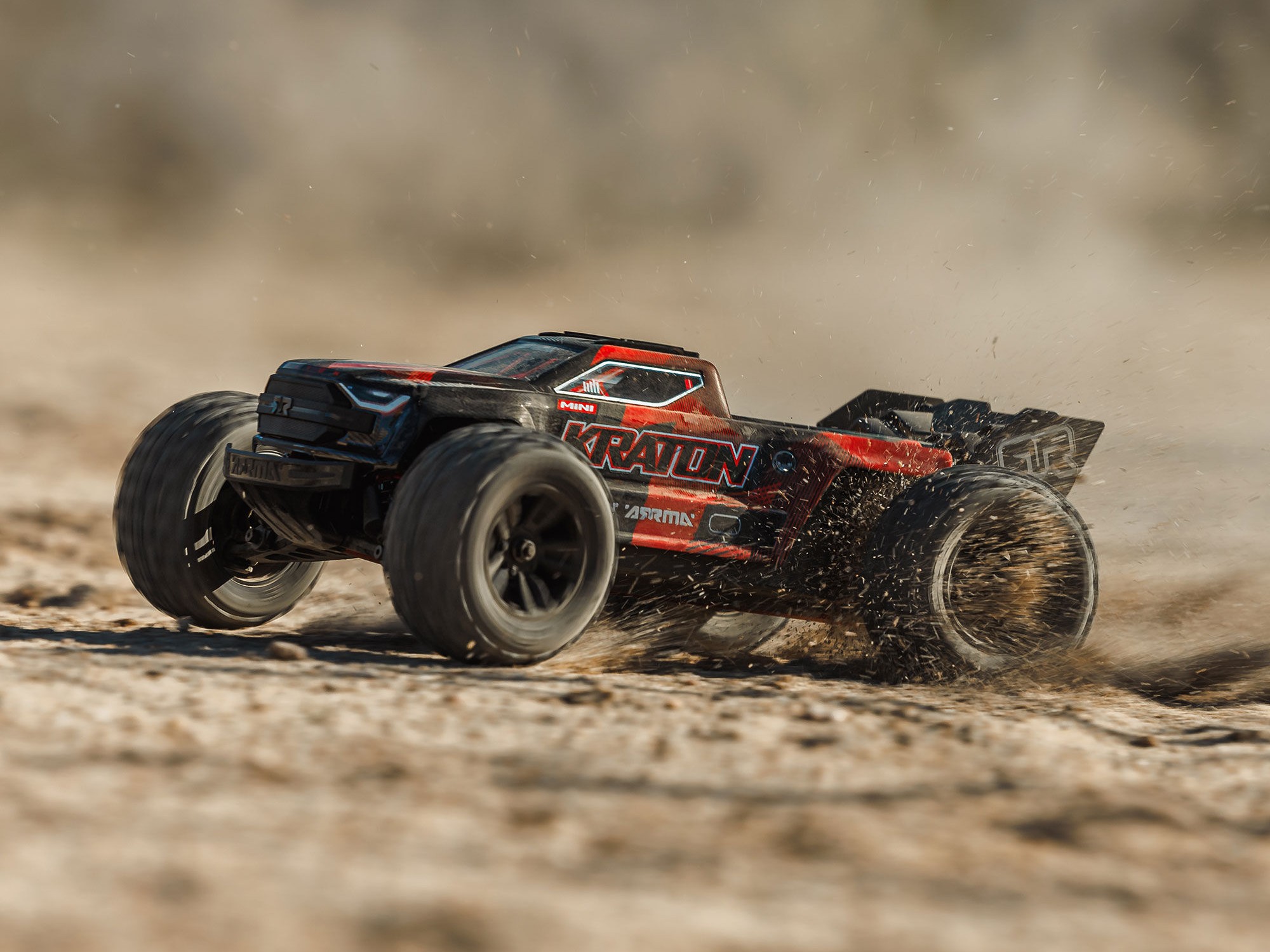 1/16 MINI KRATON 3S DSC 4X4 RTR Speed Truck , Black/Red-24