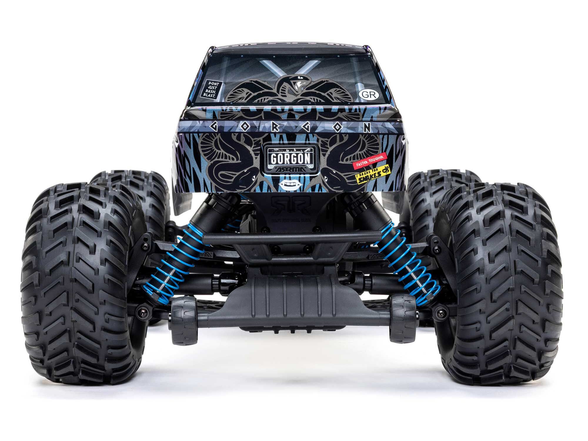 1/10 GORGON 223S 2WD RTR Monster Truck, Blue/Black-8