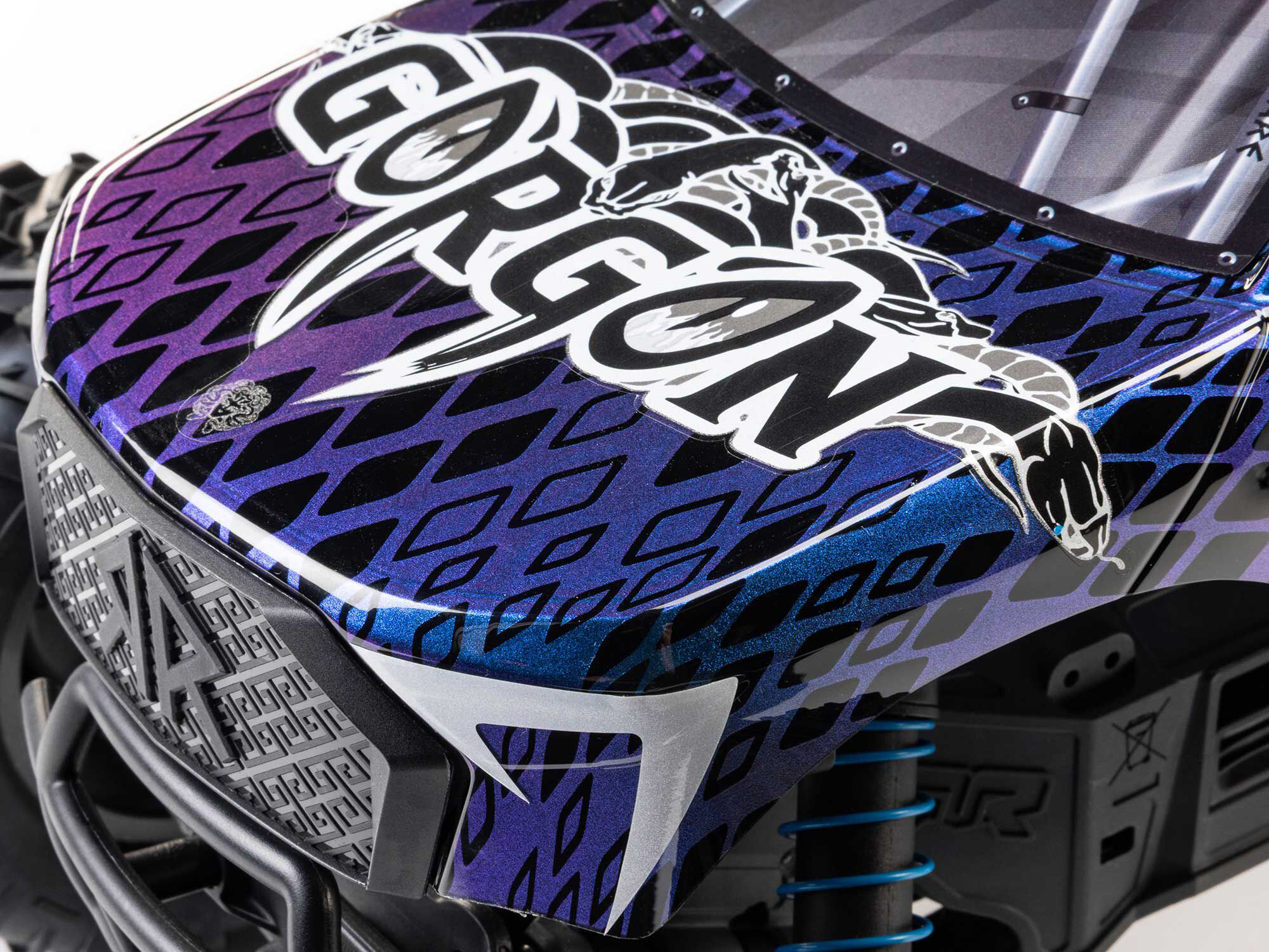 1/10 GORGON 223S 2WD RTR Monster Truck, Blue/Black-15