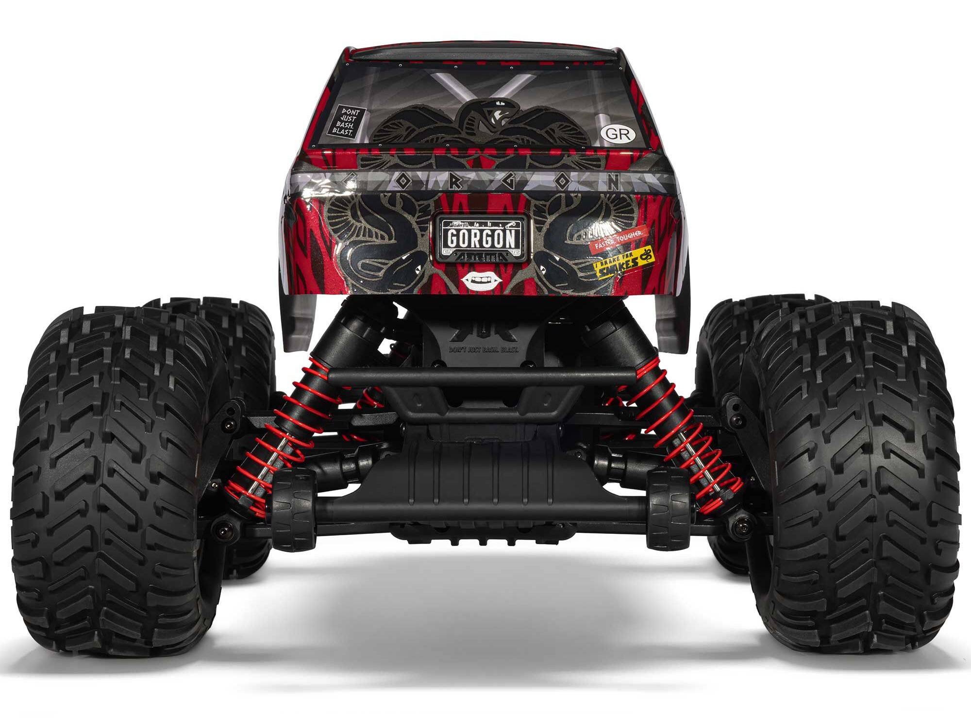 1/10 GORGON 223S 2WD RTR Monster Truck, Red/Black-7