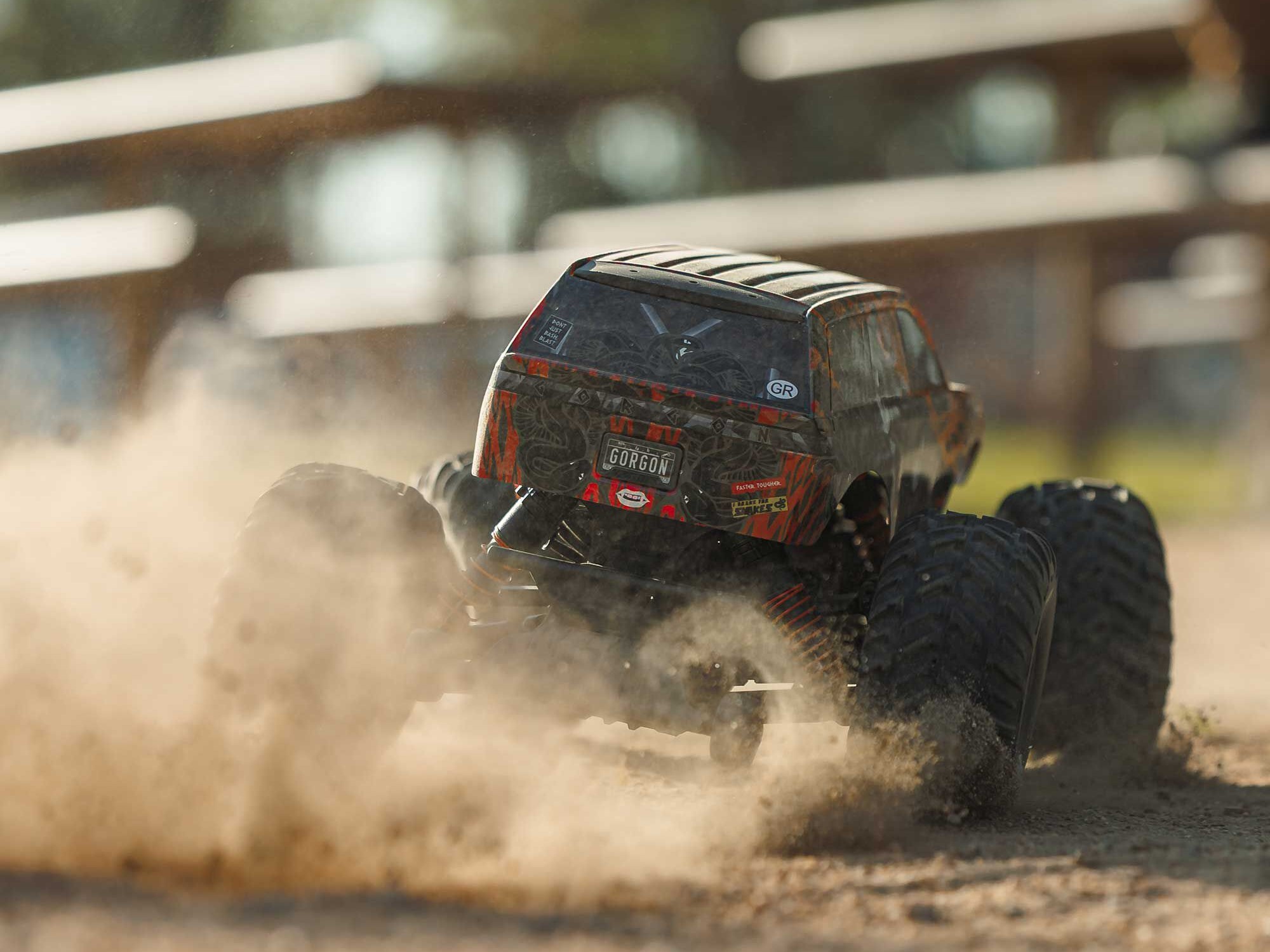 1/10 GORGON 223S 2WD RTR Monster Truck, Red/Black-25
