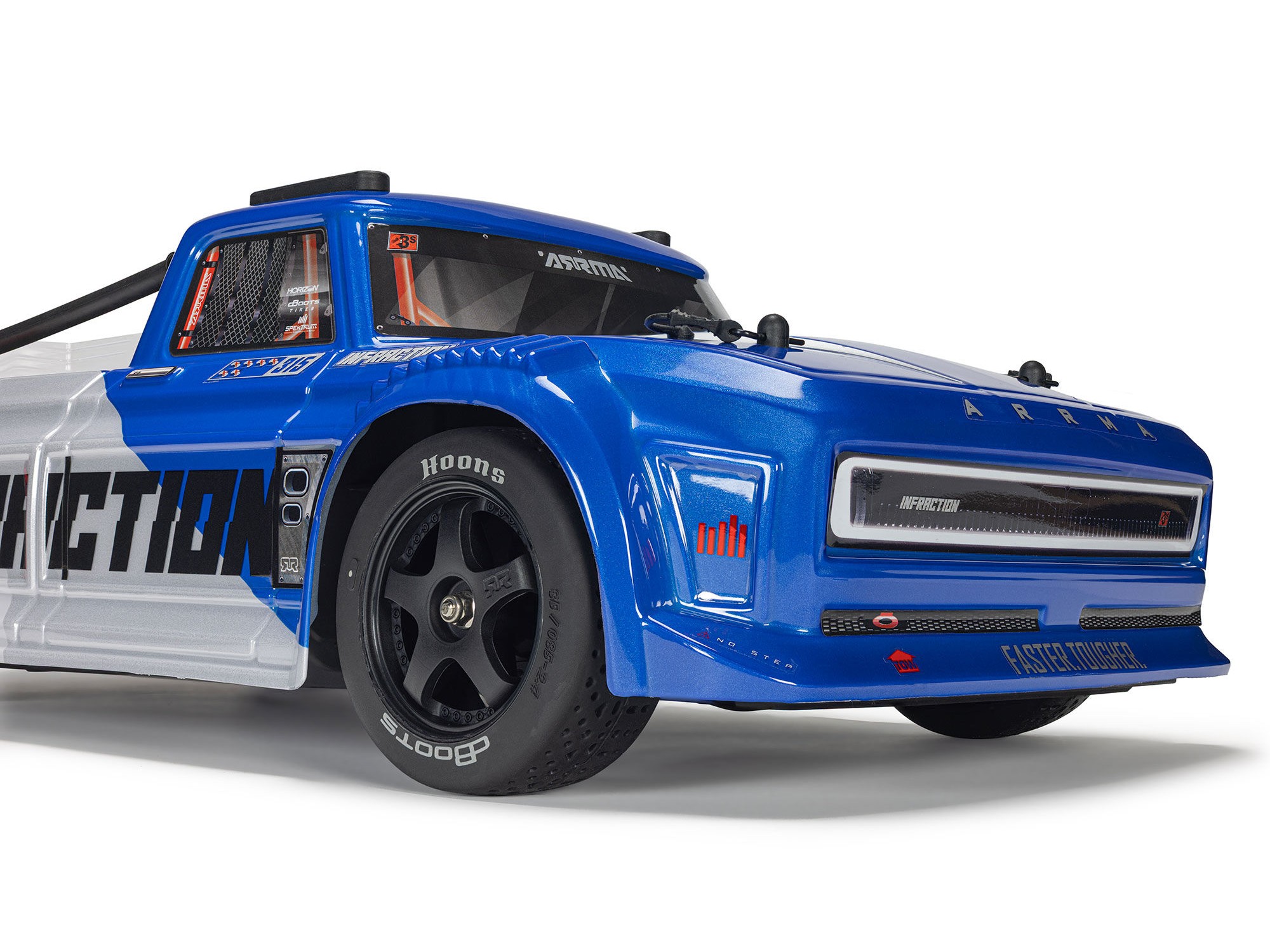 1/8 INFRACTION 223S DSC 4X4 RTR Street Bash, Blue/Red-16