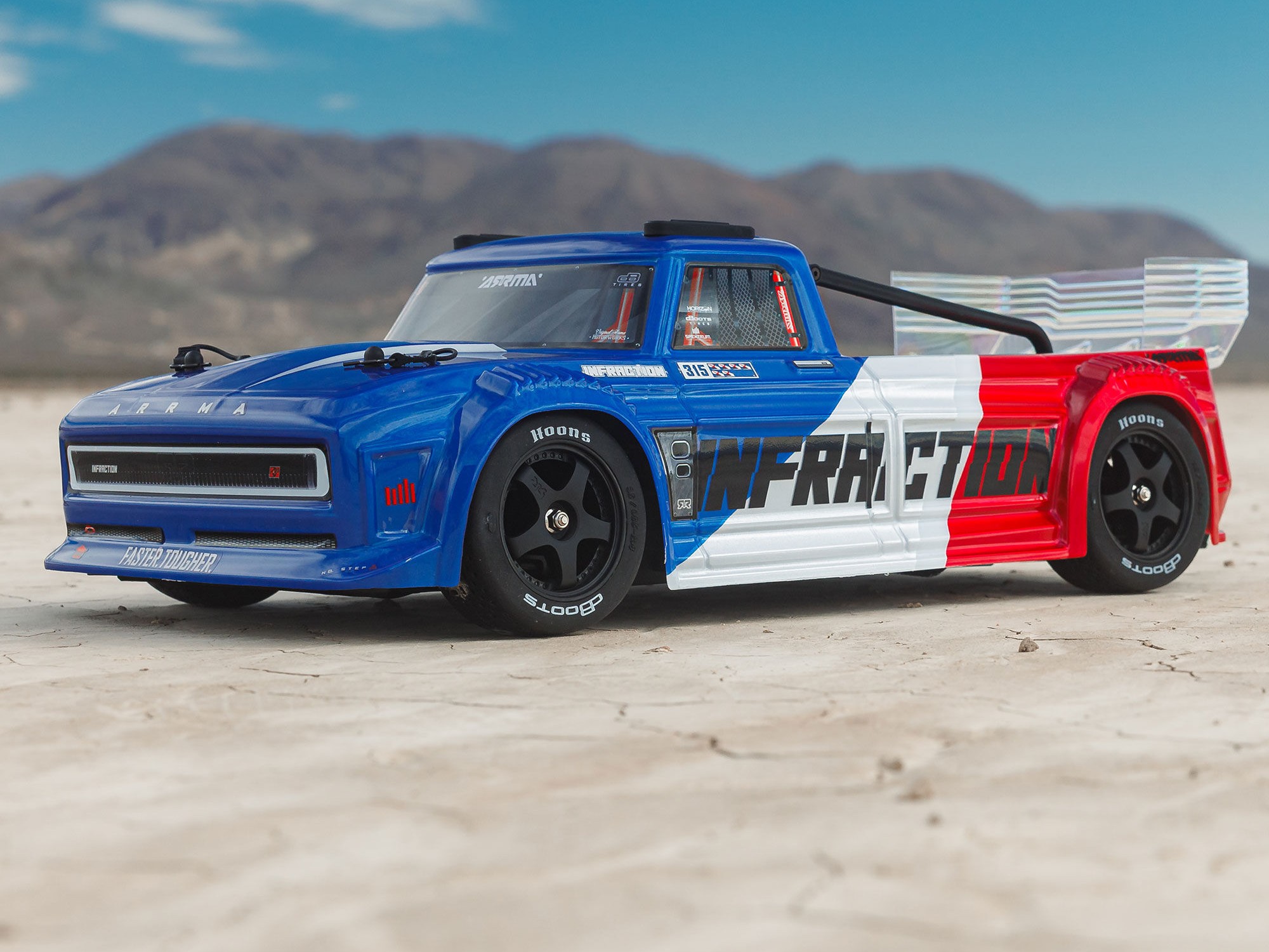 1/8 INFRACTION 223S DSC 4X4 RTR Street Bash, Blue/Red-20