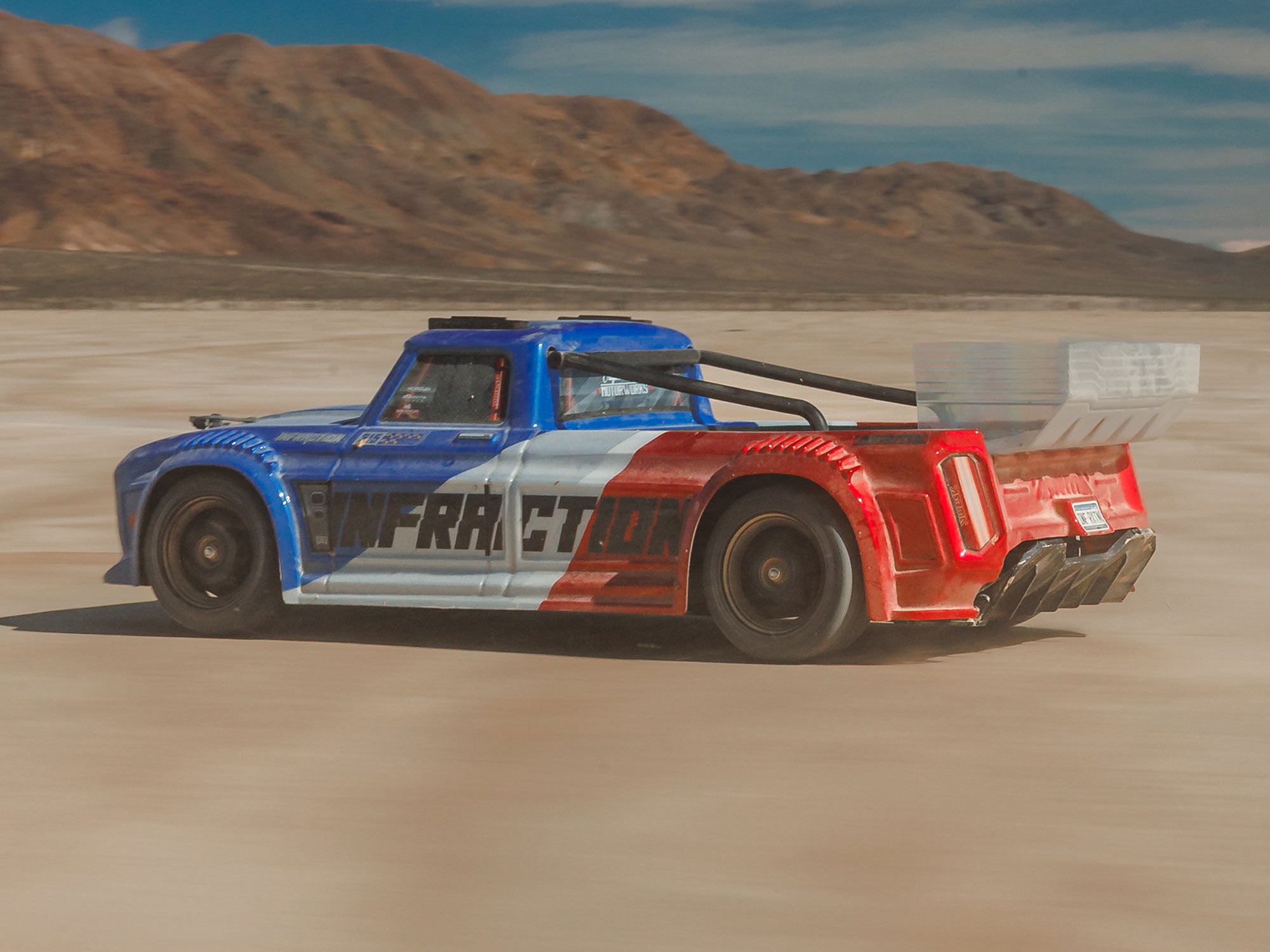 1/8 INFRACTION 223S DSC 4X4 RTR Street Bash, Blue/Red-22