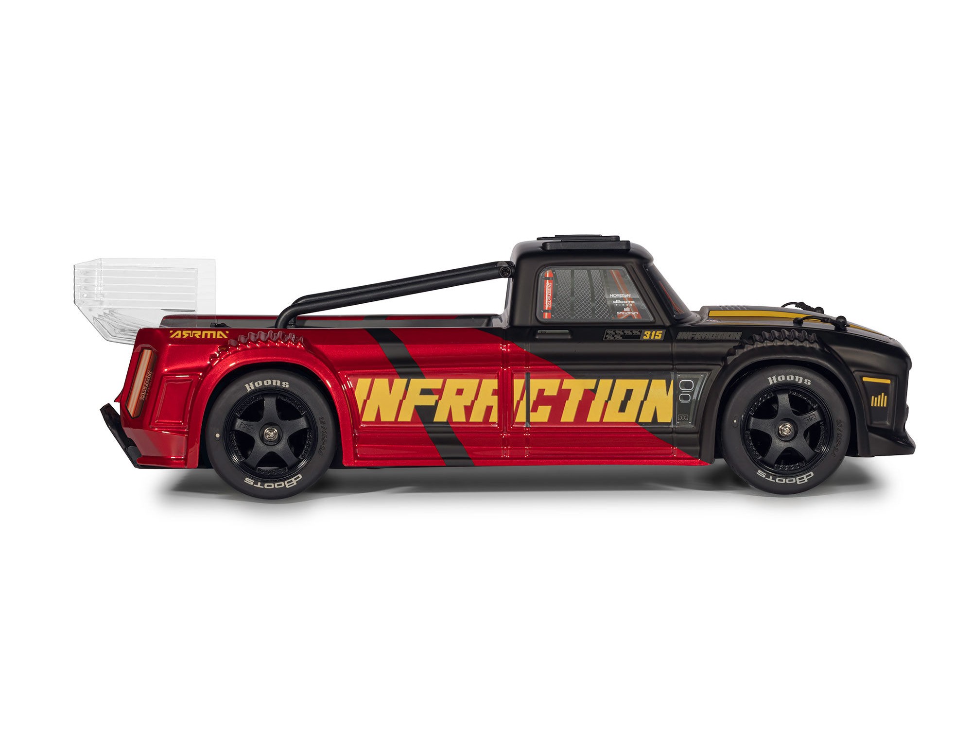 1/8 INFRACTION 223S DSC 4X4 RTR Street Bash, Red/Black-4