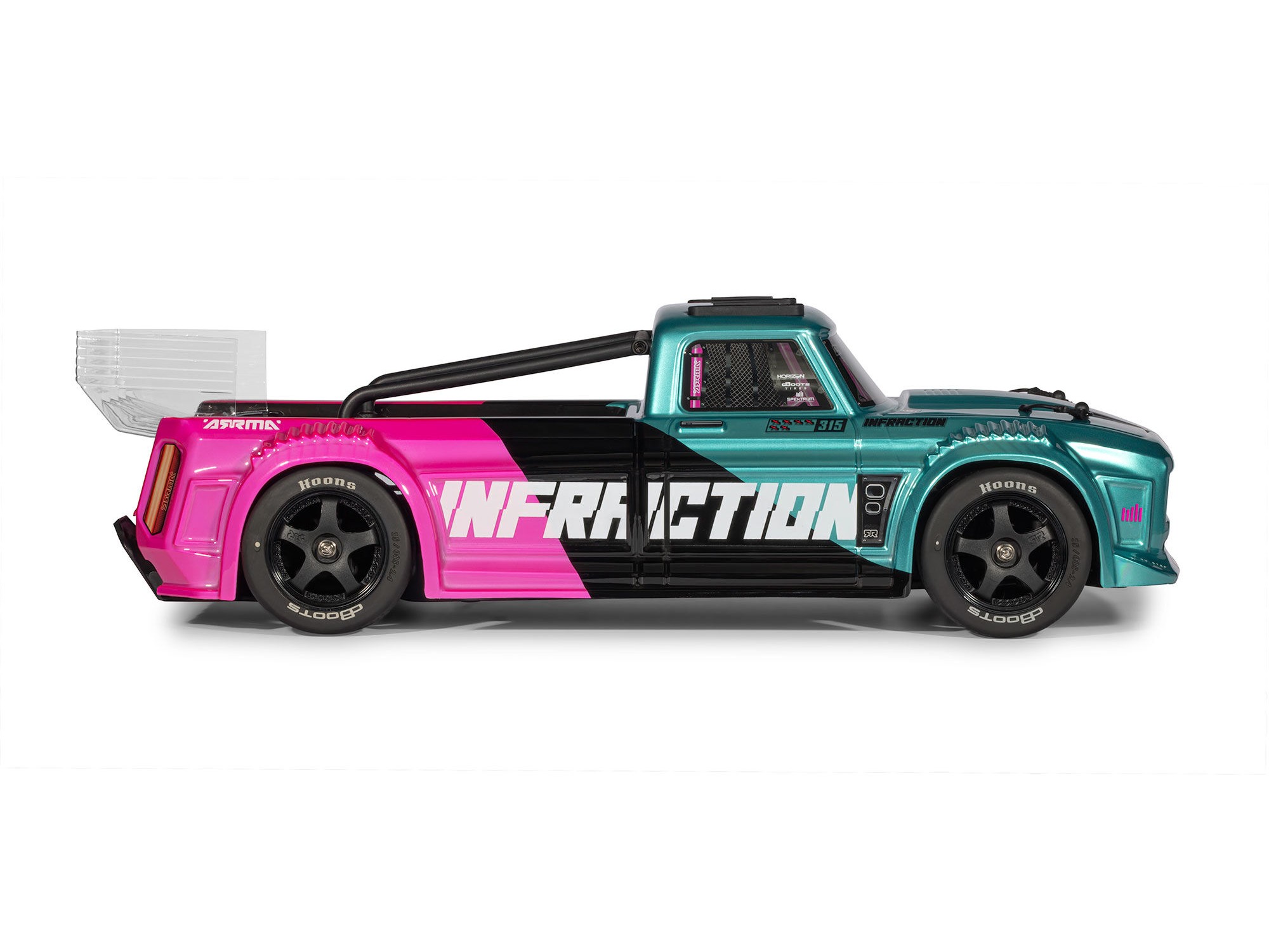 1/8 INFRACTION 223S DSC 4X4 RTR Street Bash, Teal/Pink-4