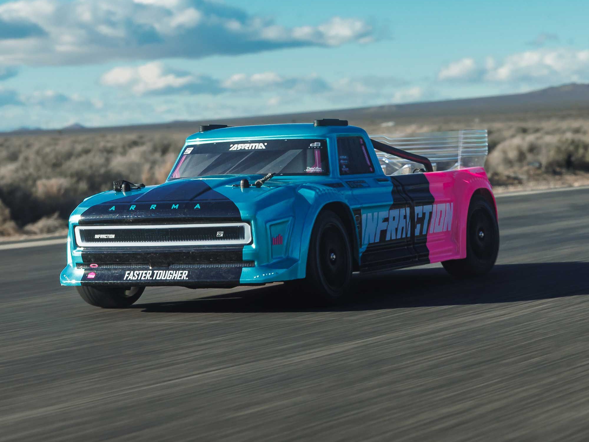 1/8 INFRACTION 223S DSC 4X4 RTR Street Bash, Teal/Pink-19