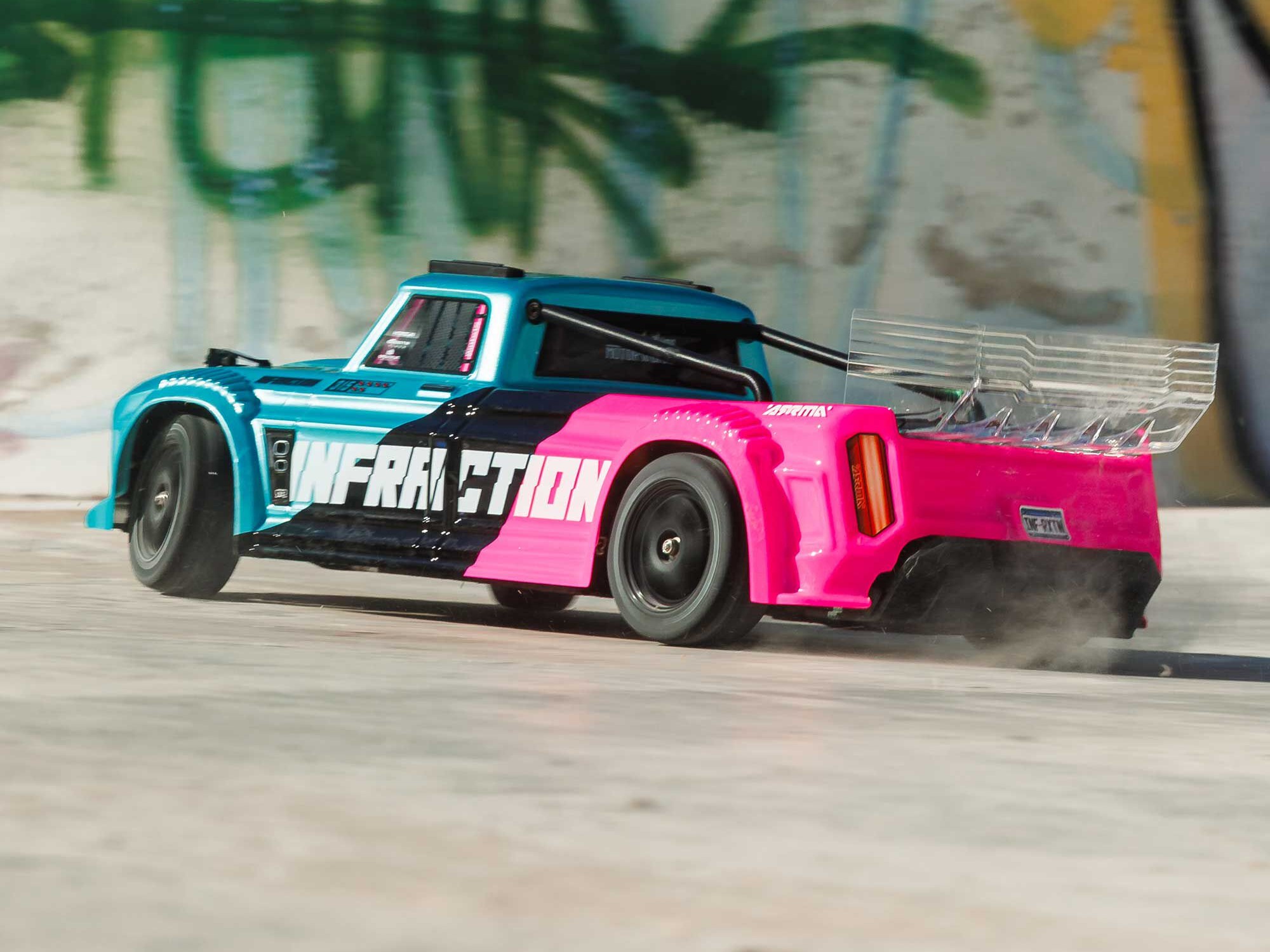 1/8 INFRACTION 223S DSC 4X4 RTR Street Bash, Teal/Pink-20