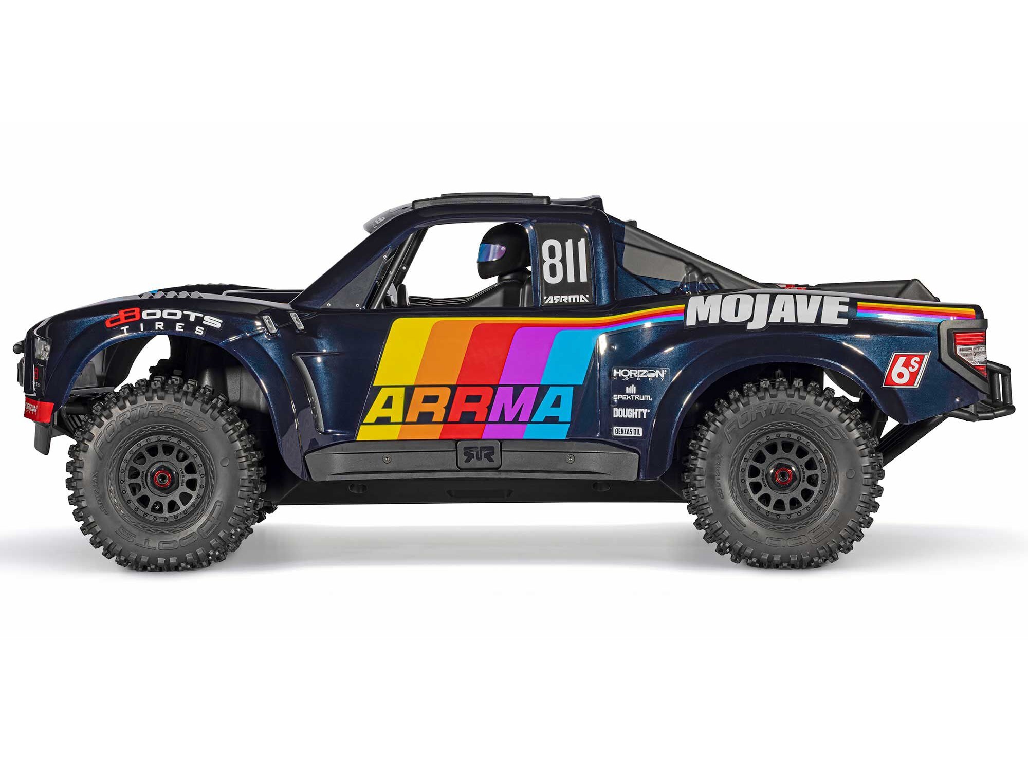 1/7 MOJAVE 6S 4X4 RTR Brushless Desert Truck, Blue-4