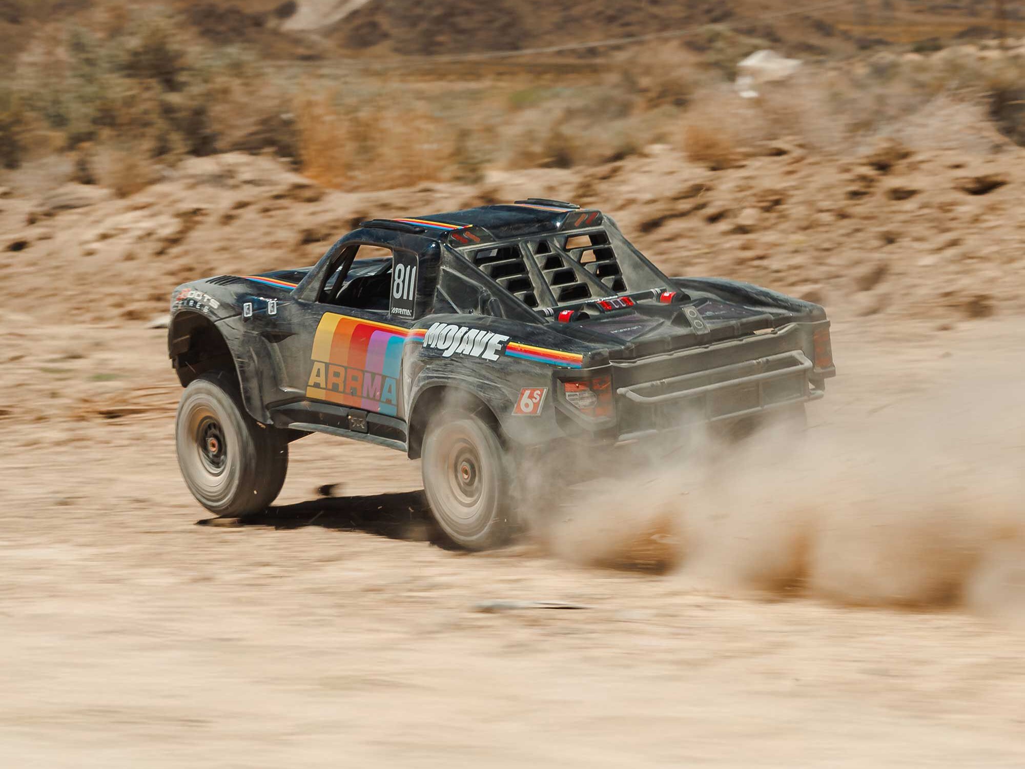 1/7 MOJAVE 6S 4X4 RTR Brushless Desert Truck, Blue-30