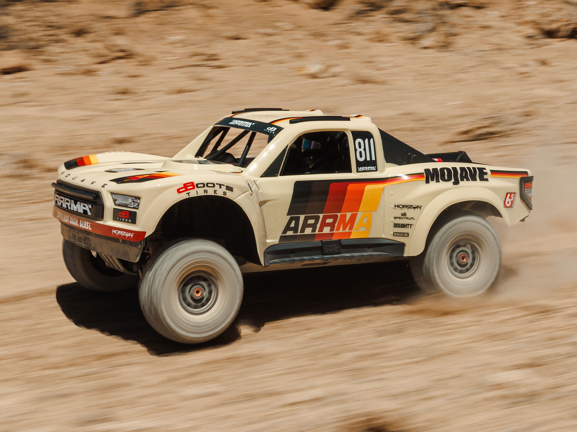 1/7 MOJAVE 6S 4X4 RTR Brushless Desert Truck, Beige-27