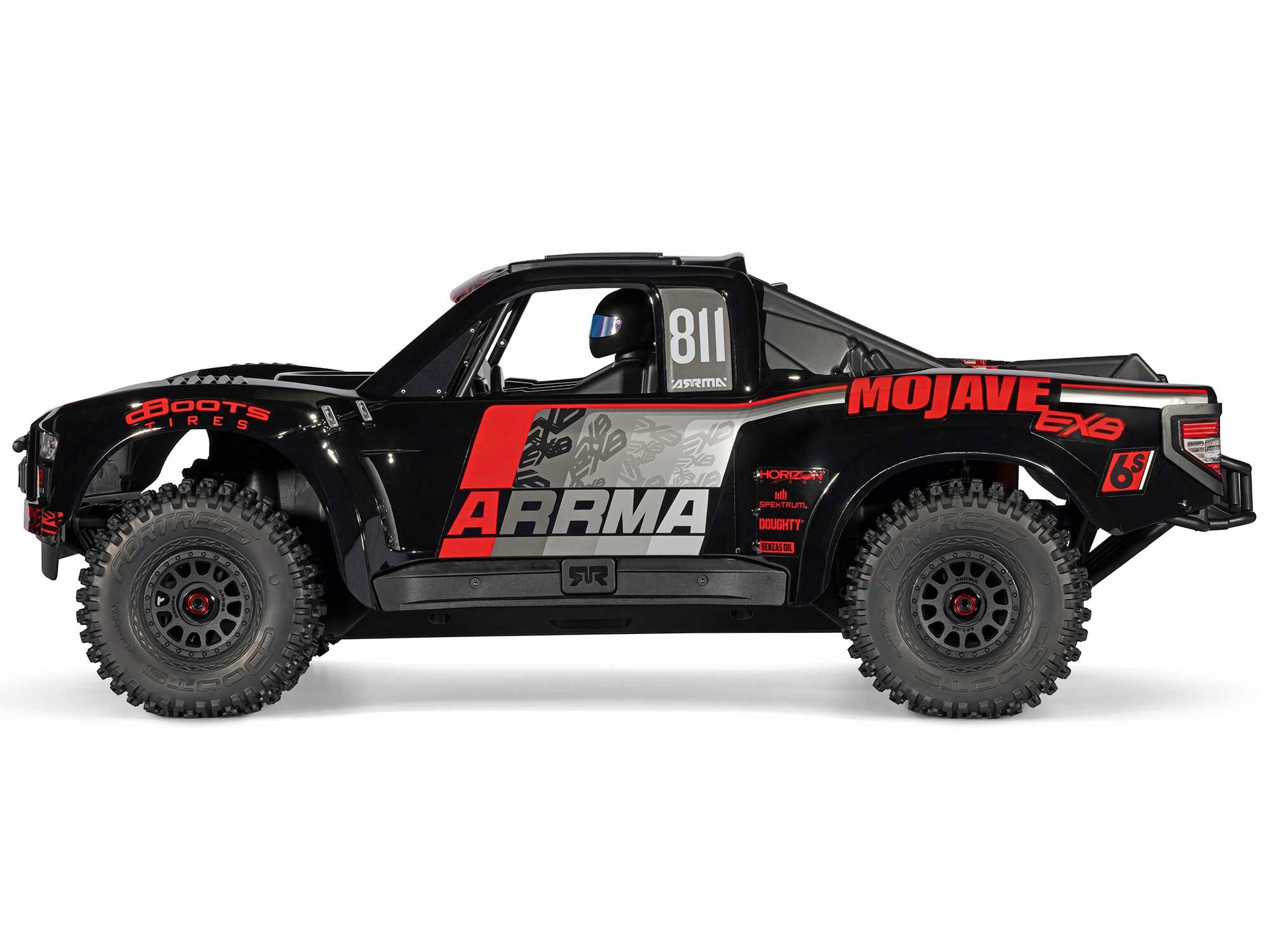 1/7 MOJAVE 6S EXB 4X4 RTR Brushless Desert Truck, Black-4