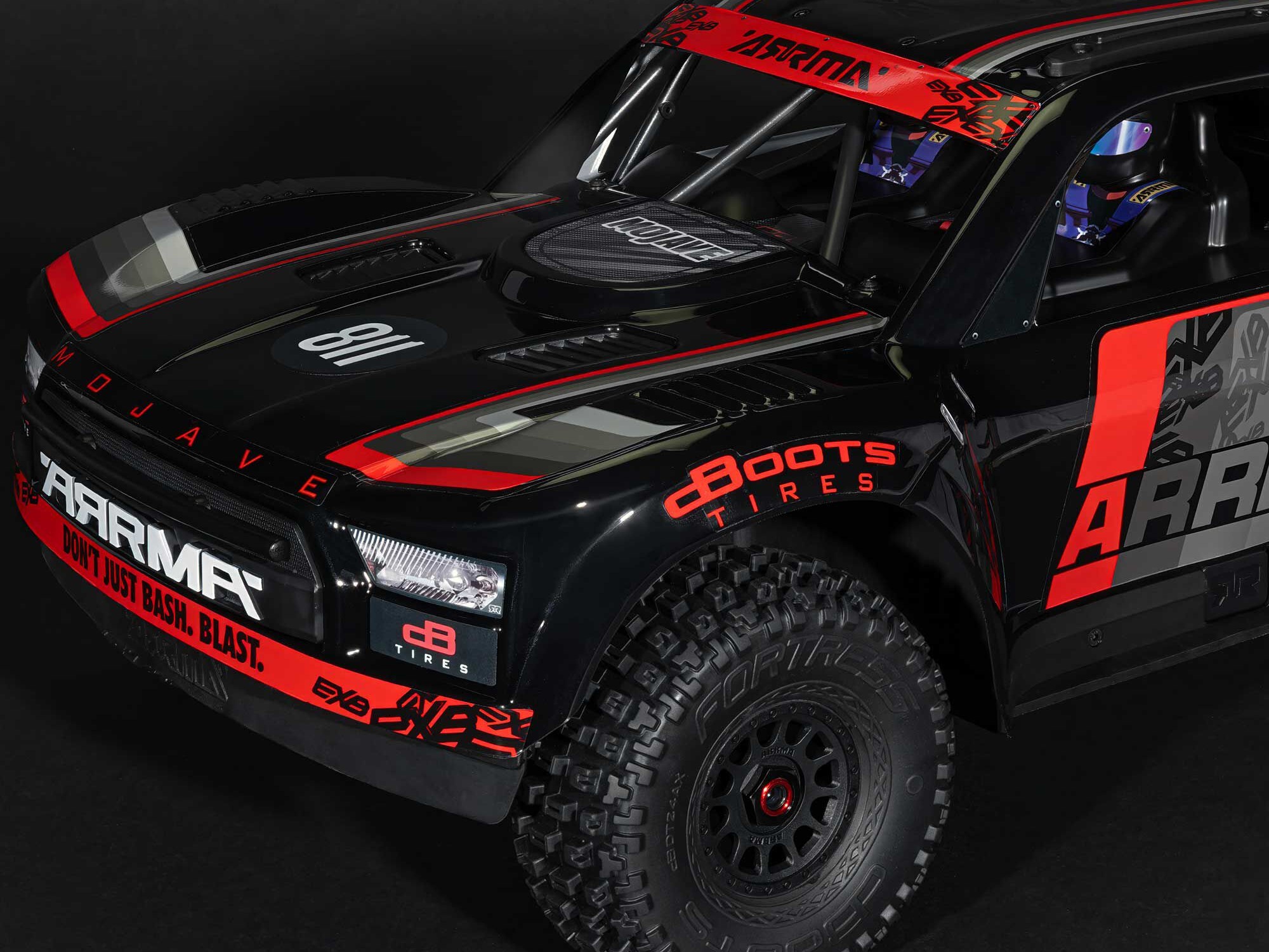 1/7 MOJAVE 6S EXB 4X4 RTR Brushless Desert Truck, Black-12
