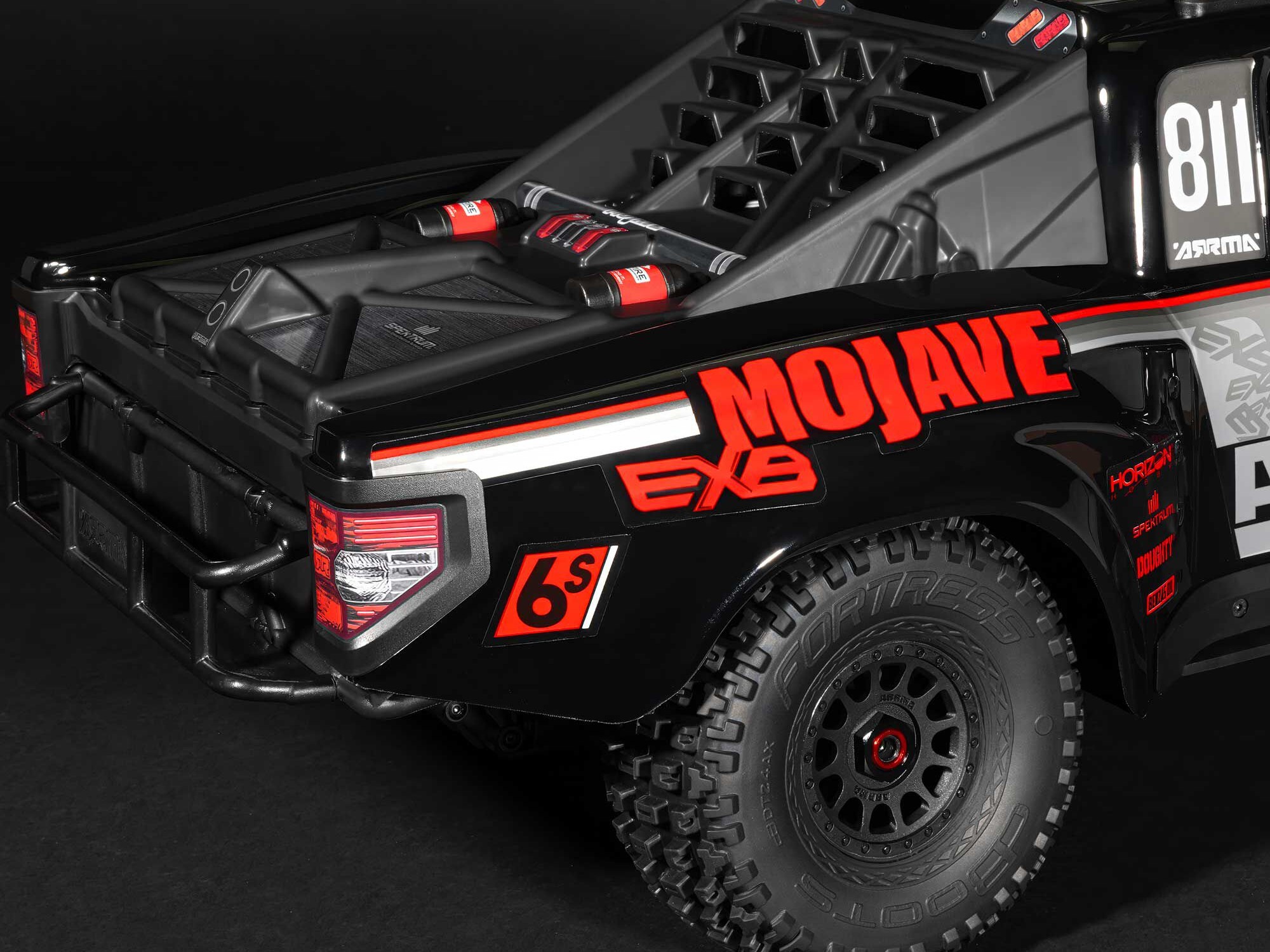 1/7 MOJAVE 6S EXB 4X4 RTR Brushless Desert Truck, Black-17