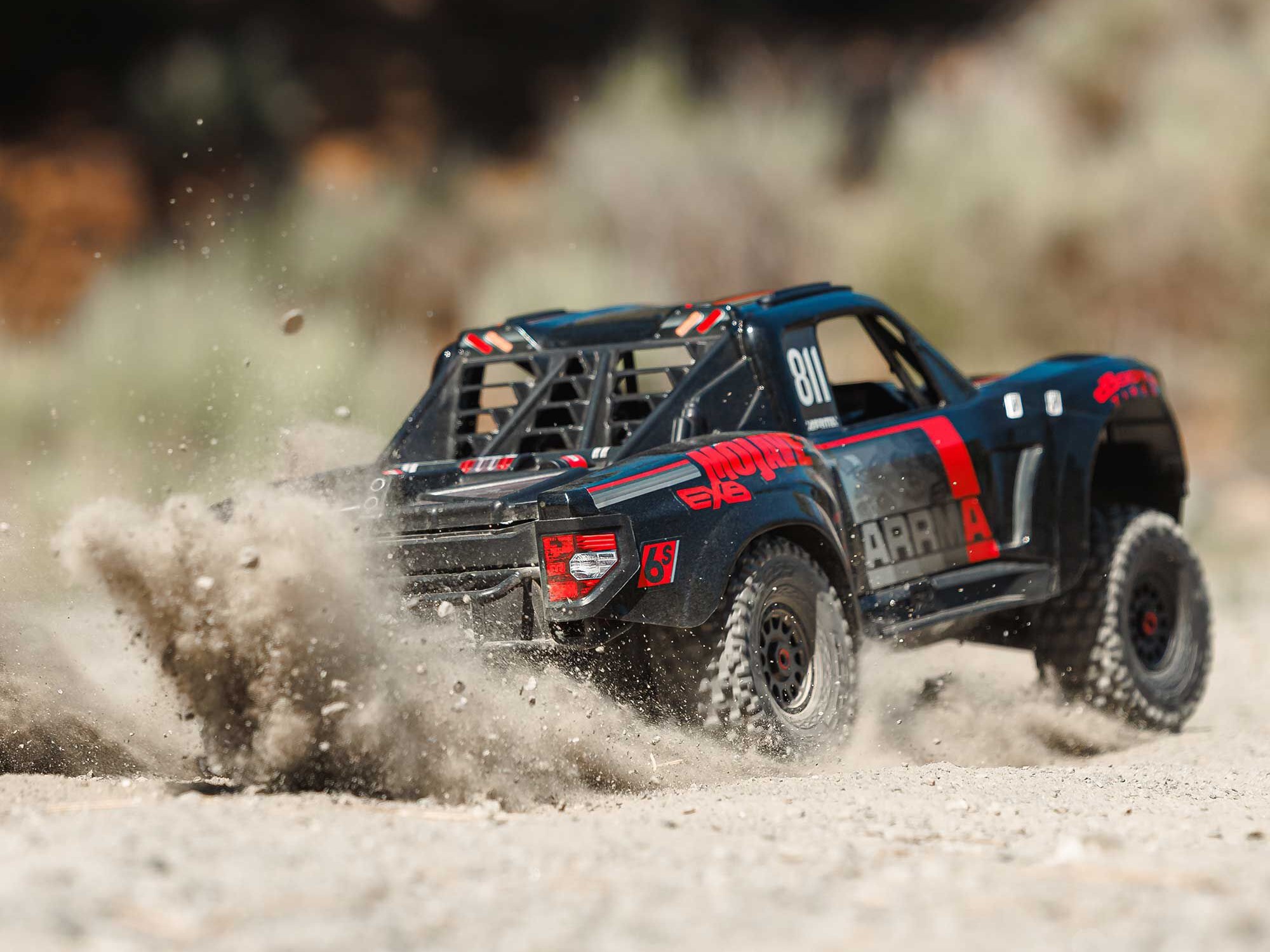 1/7 MOJAVE 6S EXB 4X4 RTR Brushless Desert Truck, Black-35