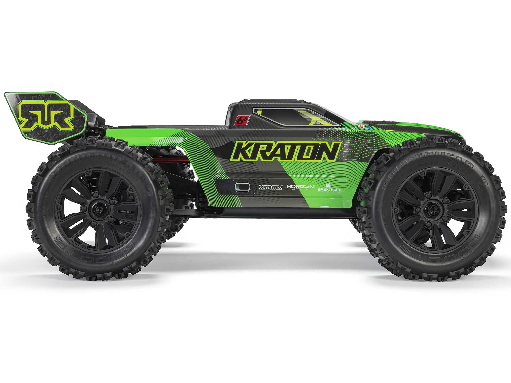 1/8 KRATON 6S V6 4X4 BLX Speed Monster Truck RTR Green/Black-6