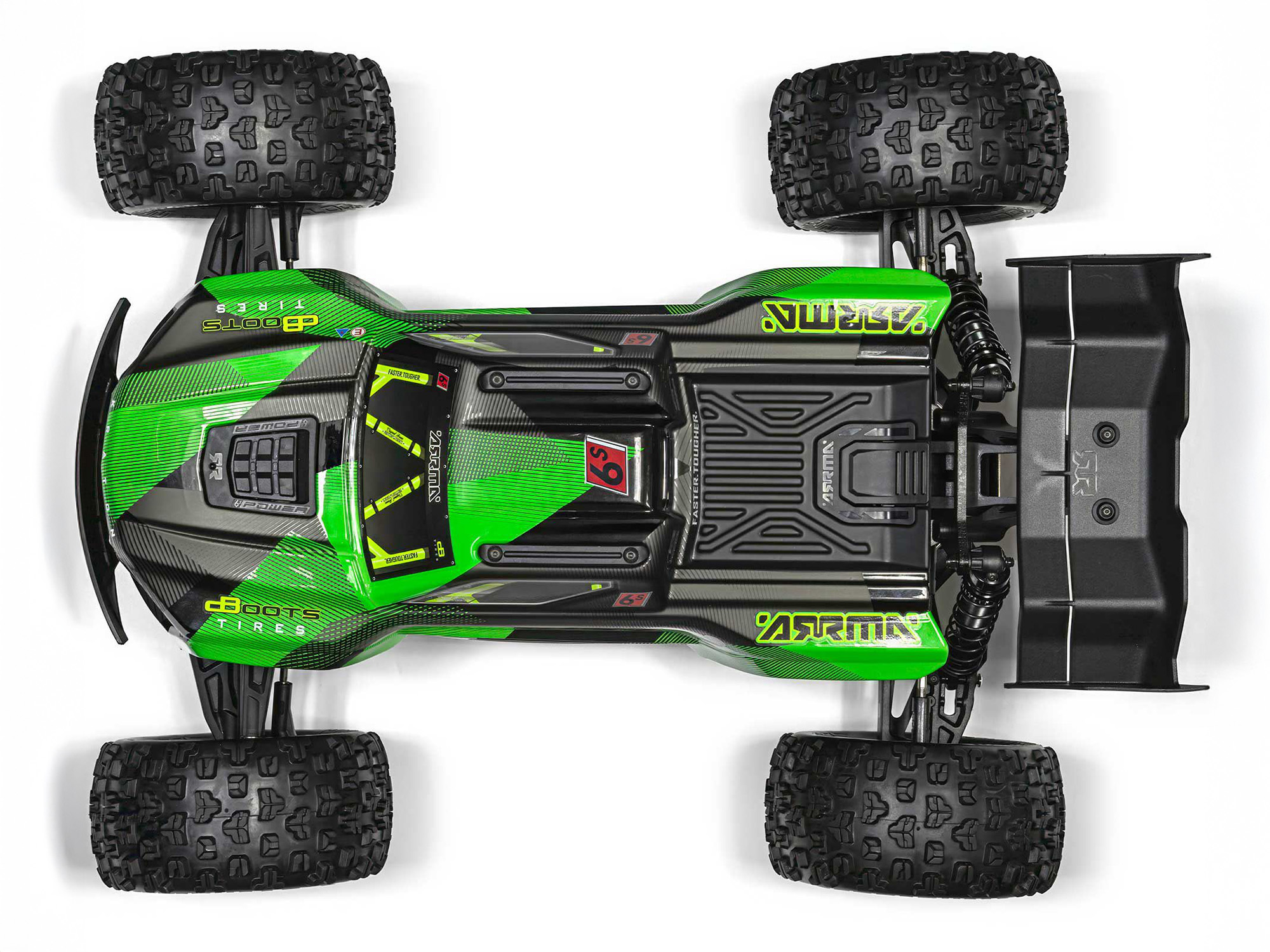 1/8 KRATON 6S V6 4X4 BLX Speed Monster Truck RTR Green/Black-9