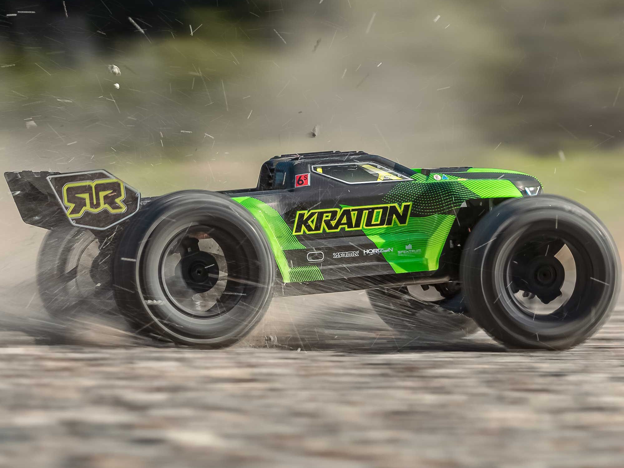 1/8 KRATON 6S V6 4X4 BLX Speed Monster Truck RTR Green/Black-25