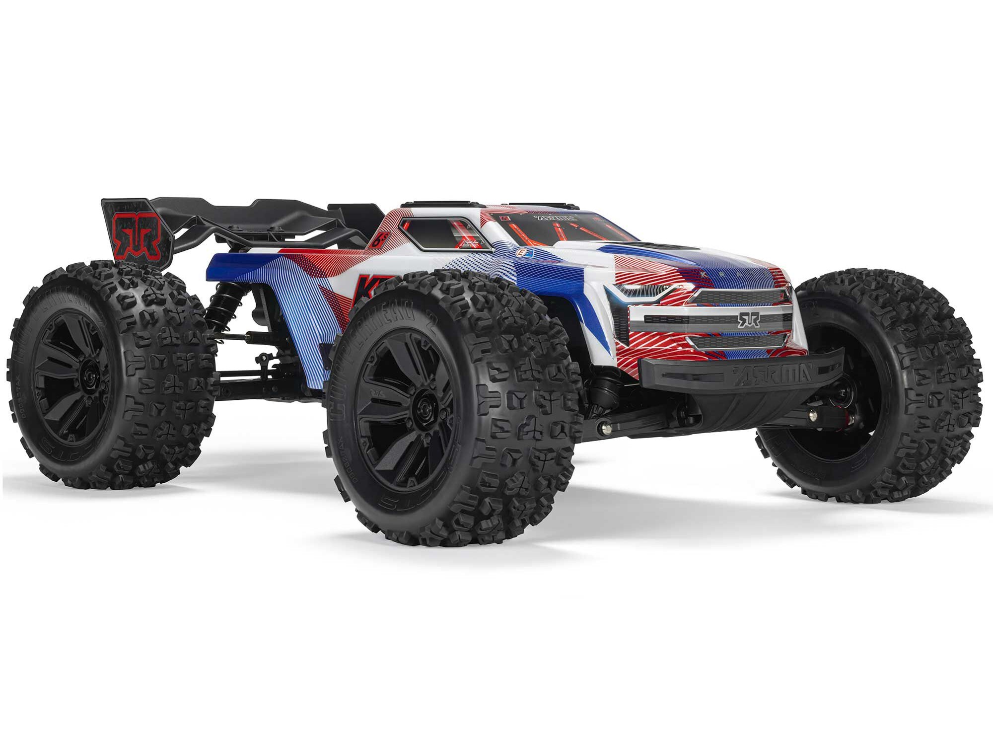 1/8 KRATON 6S V6 4X4 BLX Speed Monster Truck RTR Blue/Red-3