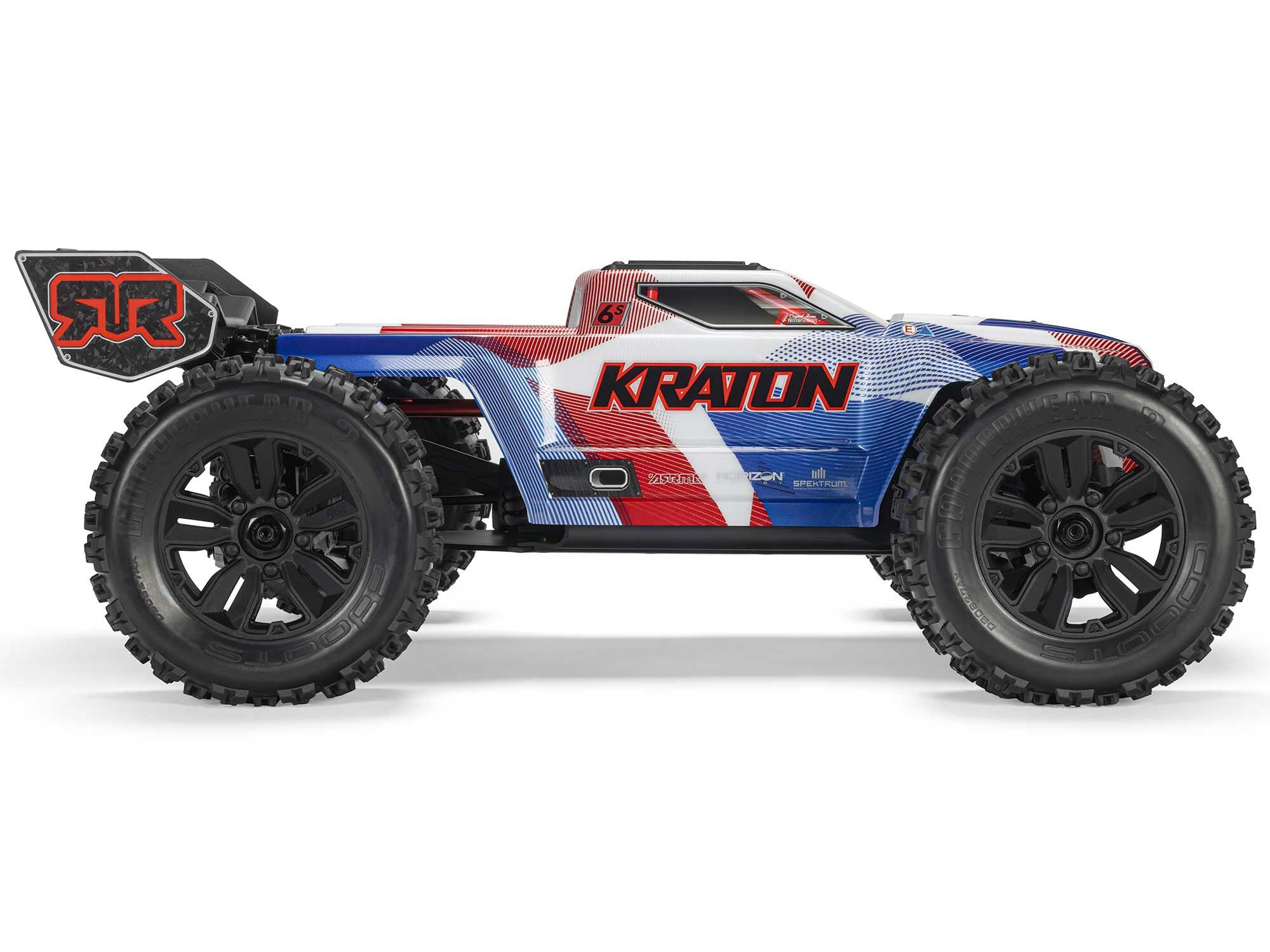 1/8 KRATON 6S V6 4X4 BLX Speed Monster Truck RTR Blue/Red-5