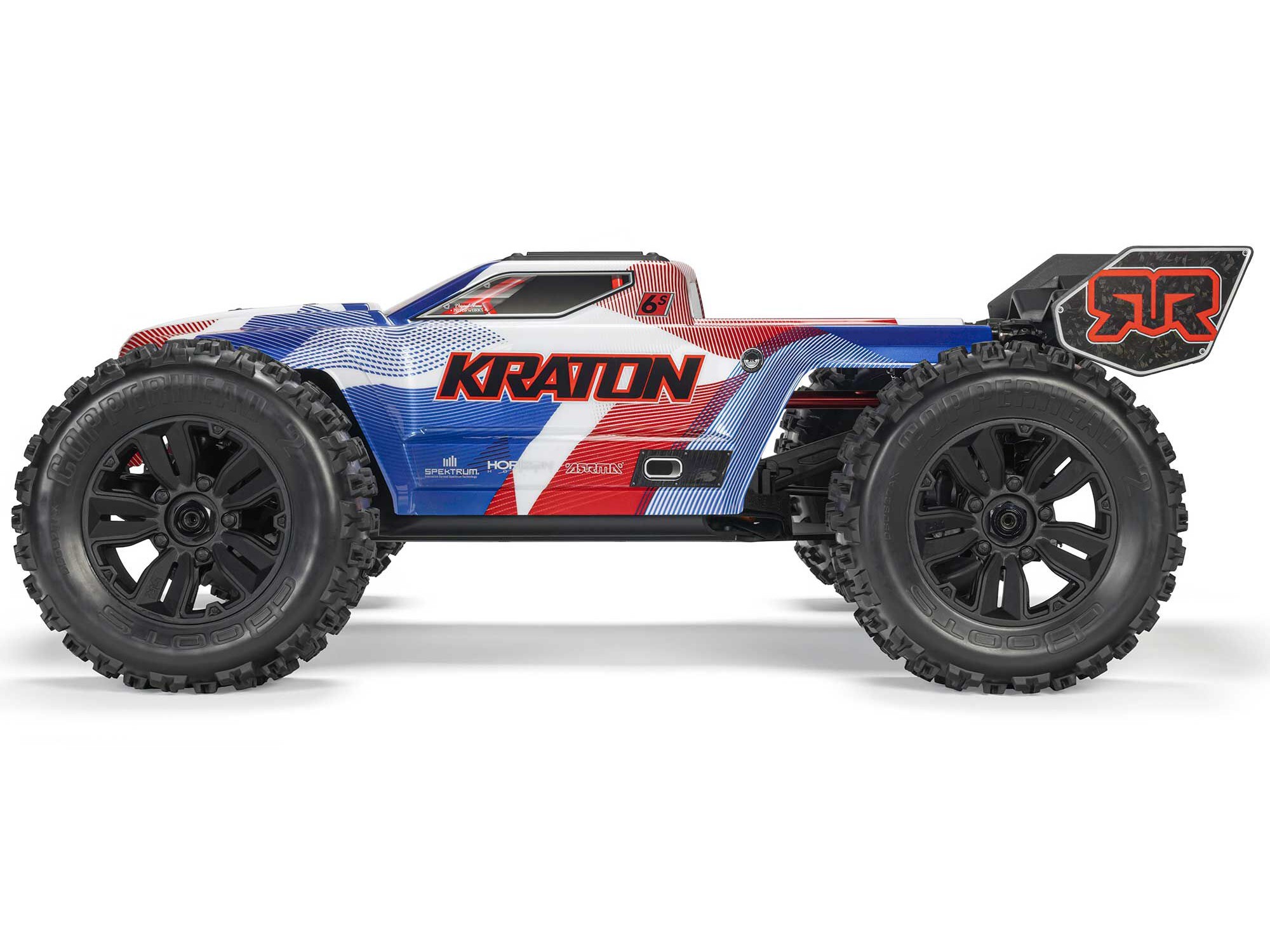 1/8 KRATON 6S V6 4X4 BLX Speed Monster Truck RTR Blue/Red-7