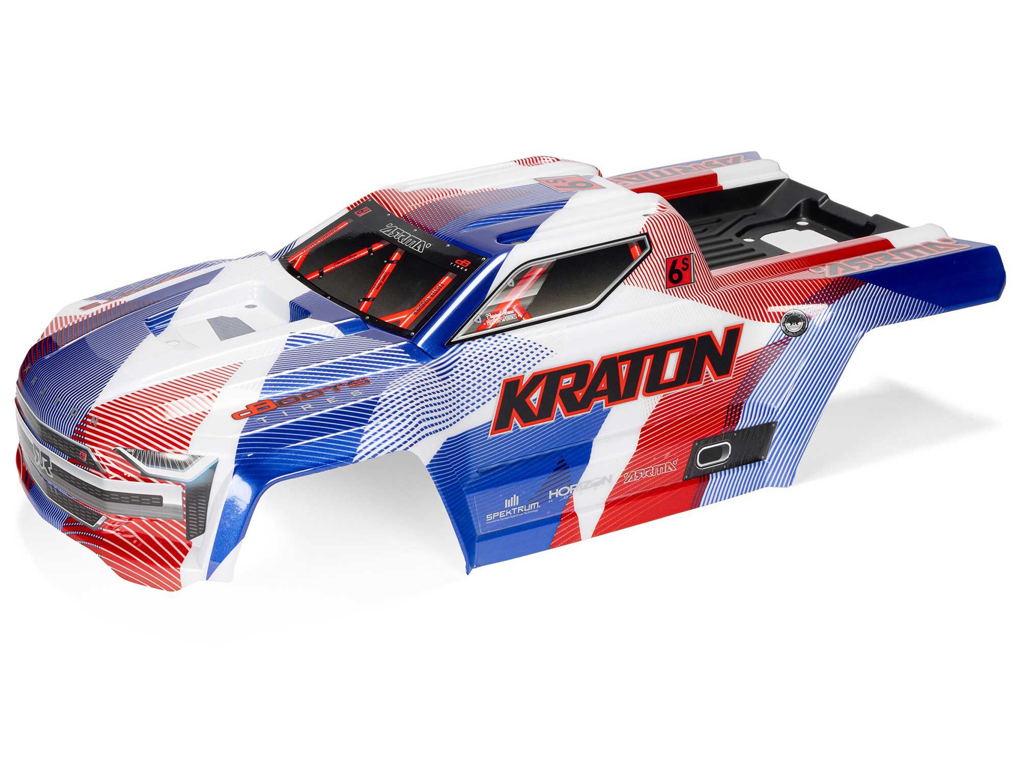 1/8 KRATON 6S V6 4X4 BLX Speed Monster Truck RTR Blue/Red-8