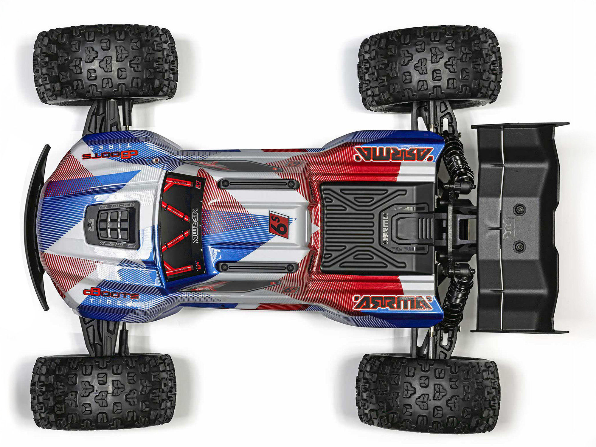 1/8 KRATON 6S V6 4X4 BLX Speed Monster Truck RTR Blue/Red-9