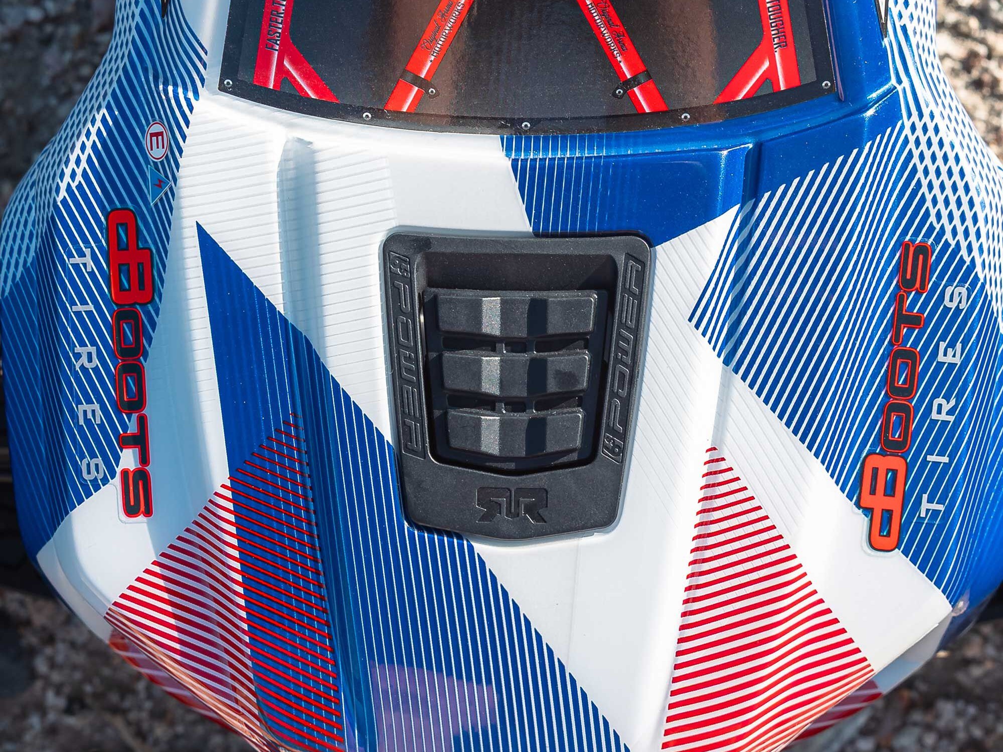 1/8 KRATON 6S V6 4X4 BLX Speed Monster Truck RTR Blue/Red-16