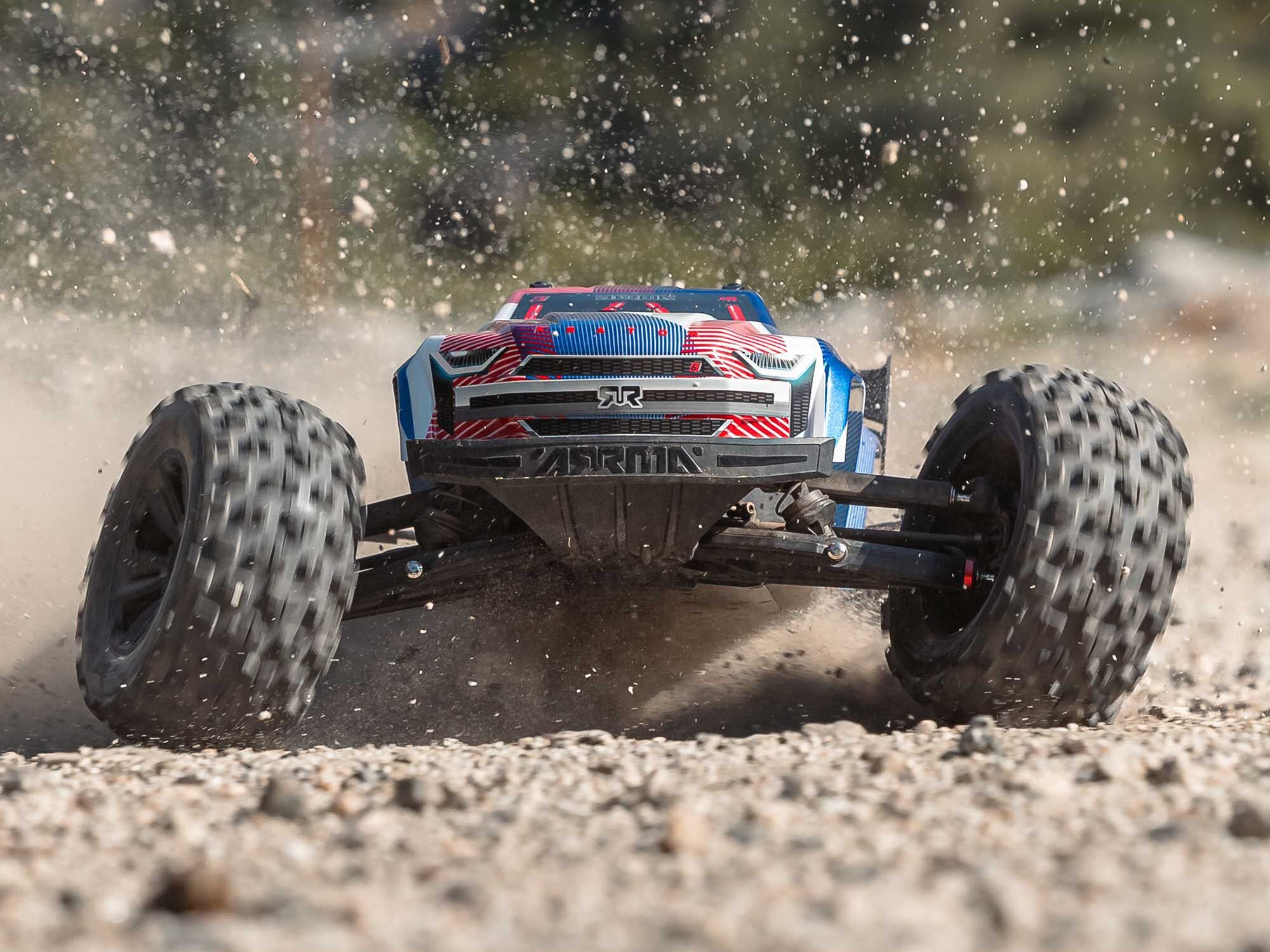 1/8 KRATON 6S V6 4X4 BLX Speed Monster Truck RTR Blue/Red-22
