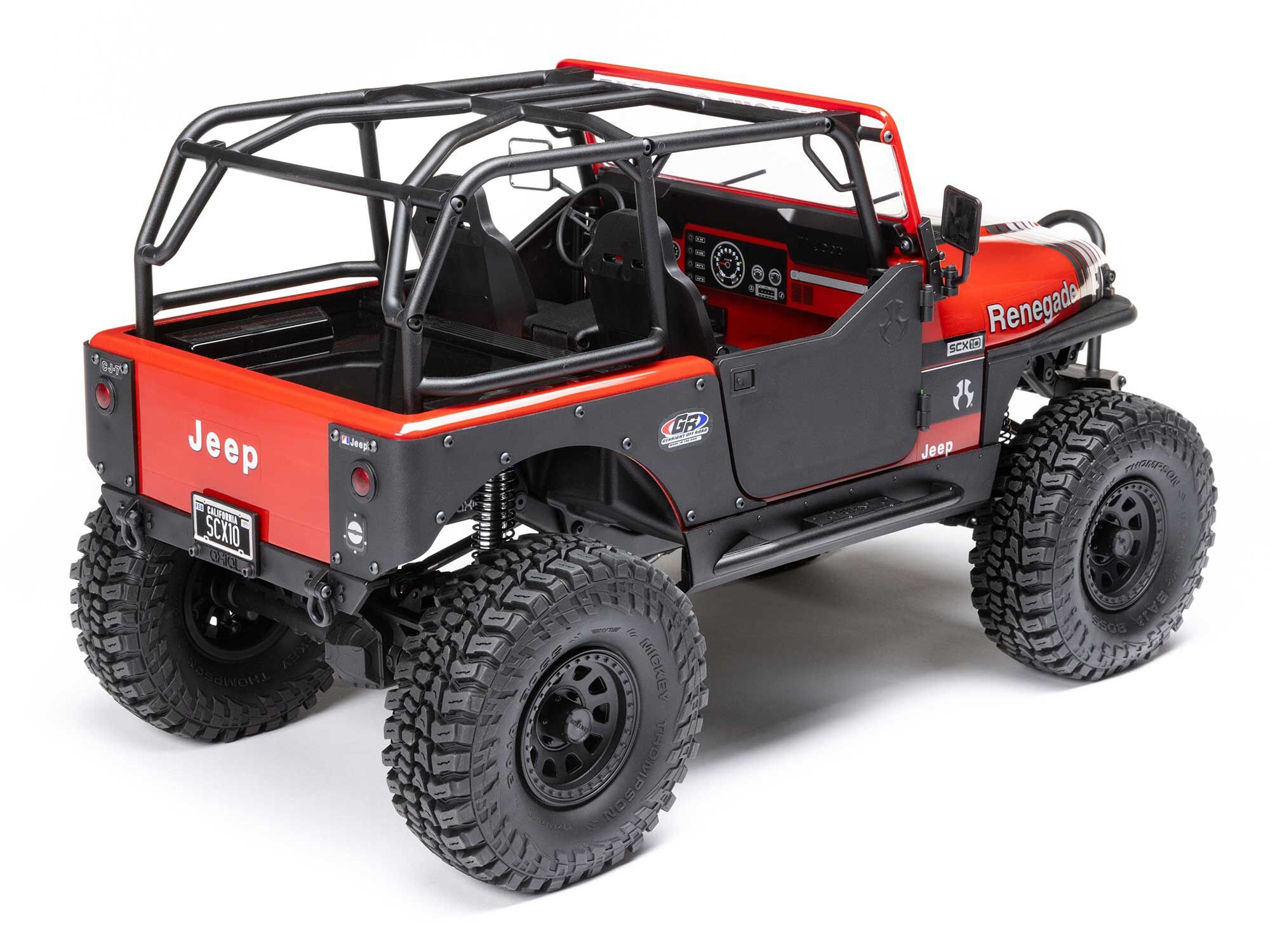 1/10 SCX10 III Jeep CJ-7 4X4 RTR Rock Crawler, Red-3