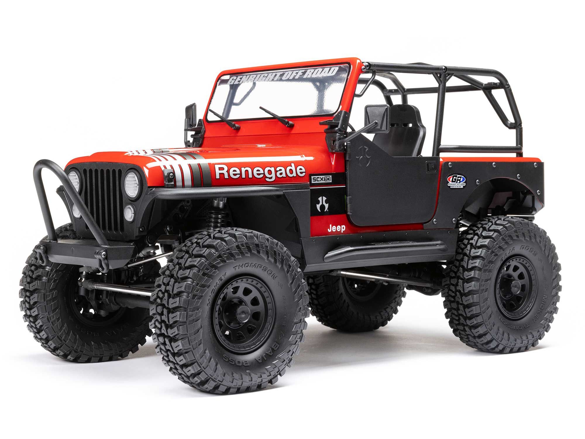 1/10 SCX10 III Jeep CJ-7 4X4 RTR Rock Crawler, Red-4