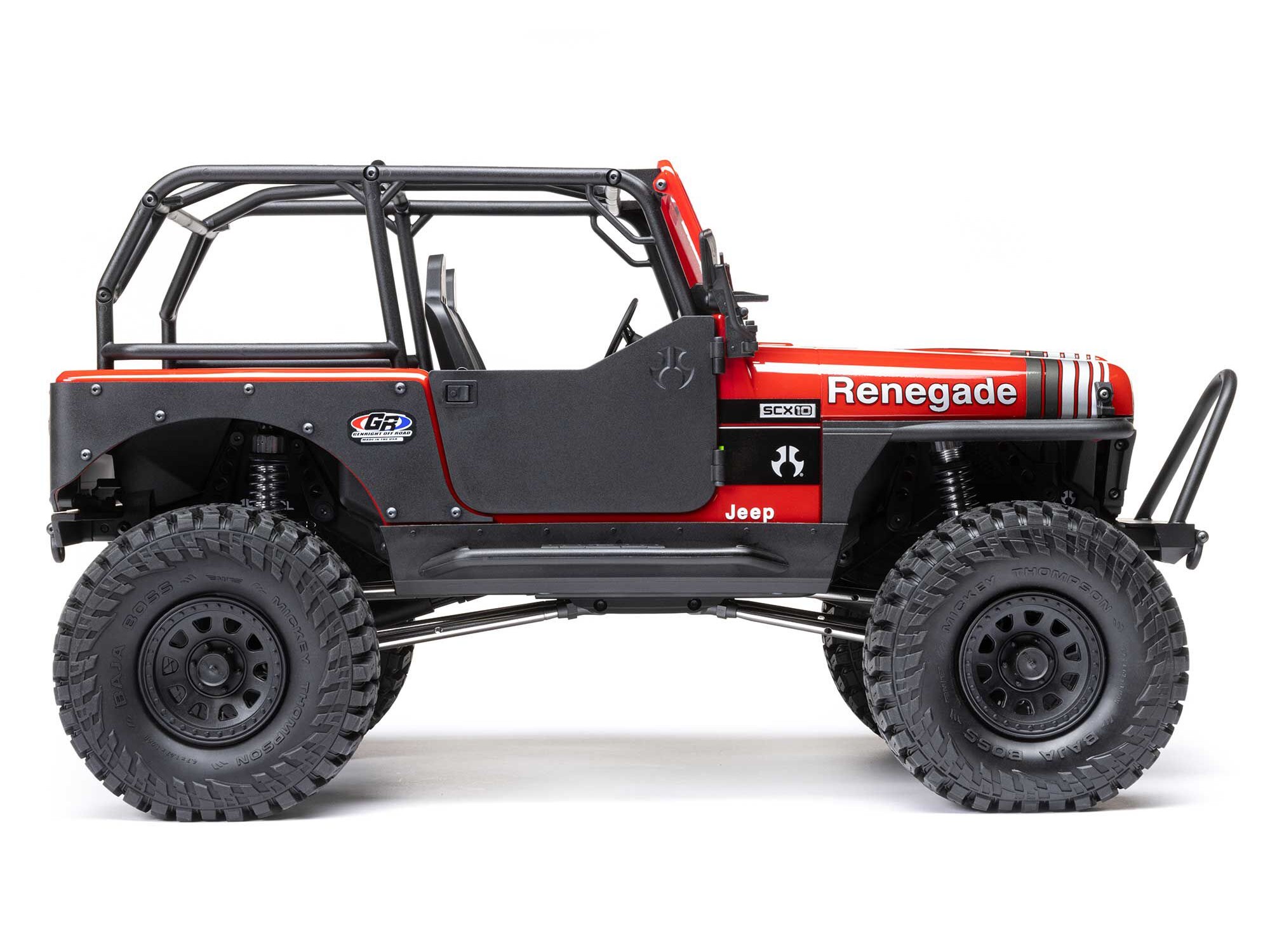1/10 SCX10 III Jeep CJ-7 4X4 RTR Rock Crawler, Red-6
