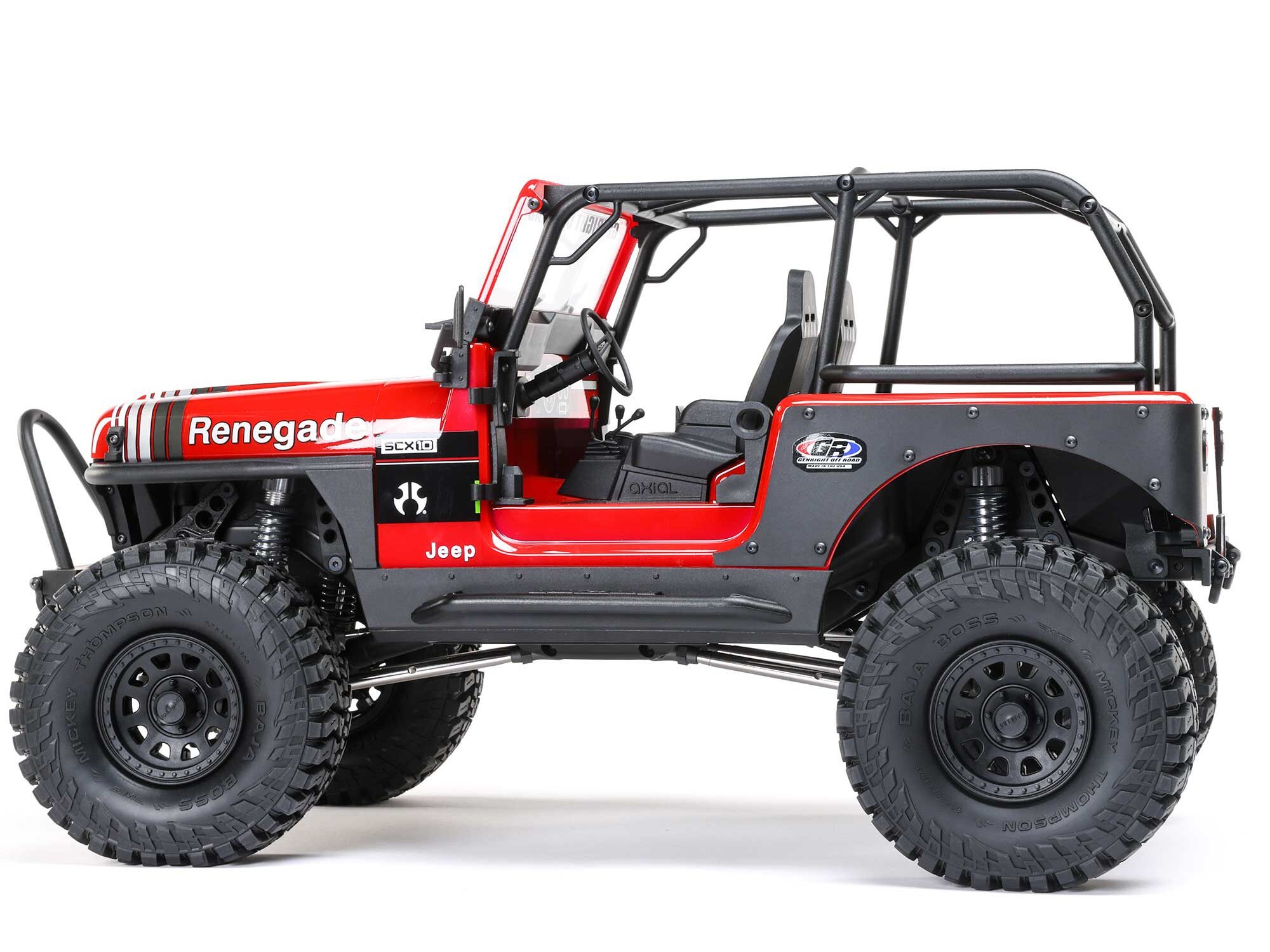 1/10 SCX10 III Jeep CJ-7 4X4 RTR Rock Crawler, Red-8