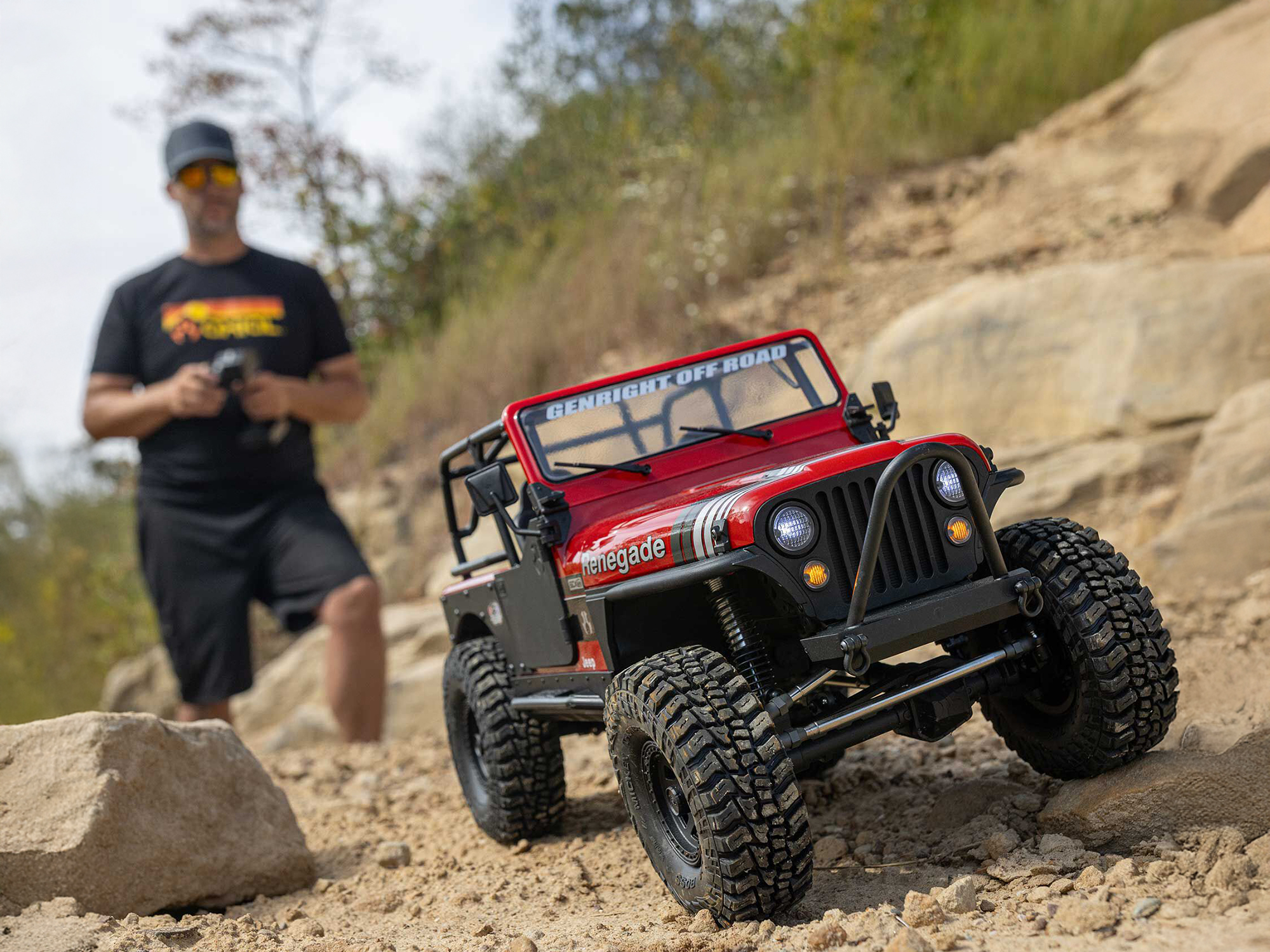 1/10 SCX10 III Jeep CJ-7 4X4 RTR Rock Crawler, Red-23