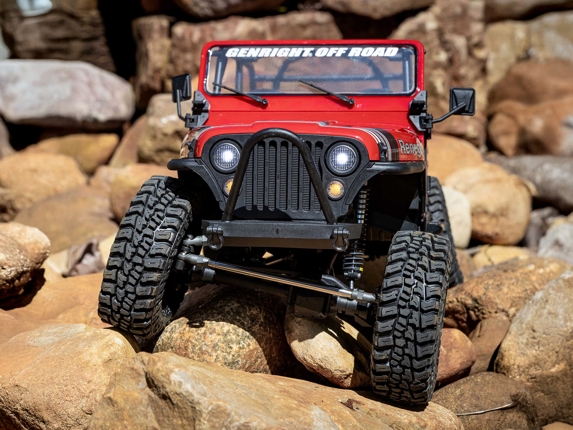 1/10 SCX10 III Jeep CJ-7 4X4 RTR Rock Crawler, Red-25
