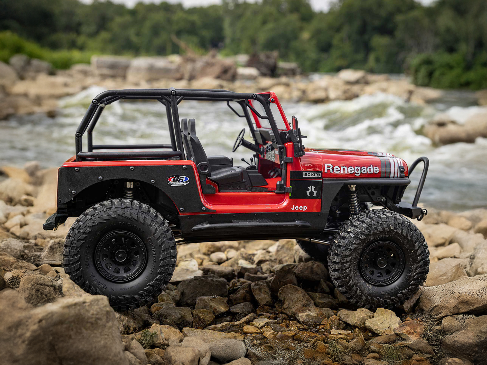 1/10 SCX10 III Jeep CJ-7 4X4 RTR Rock Crawler, Red-26
