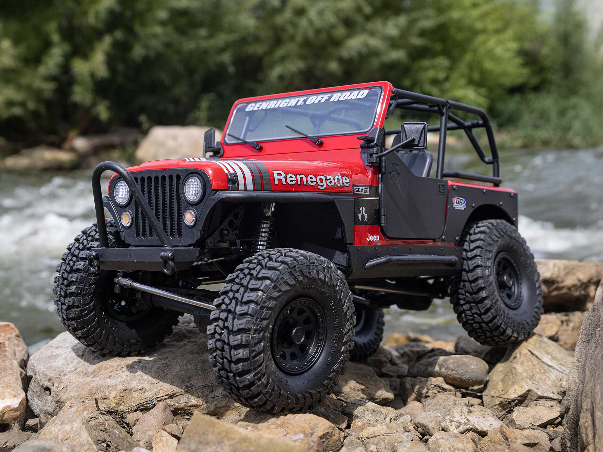 1/10 SCX10 III Jeep CJ-7 4X4 RTR Rock Crawler, Red-27