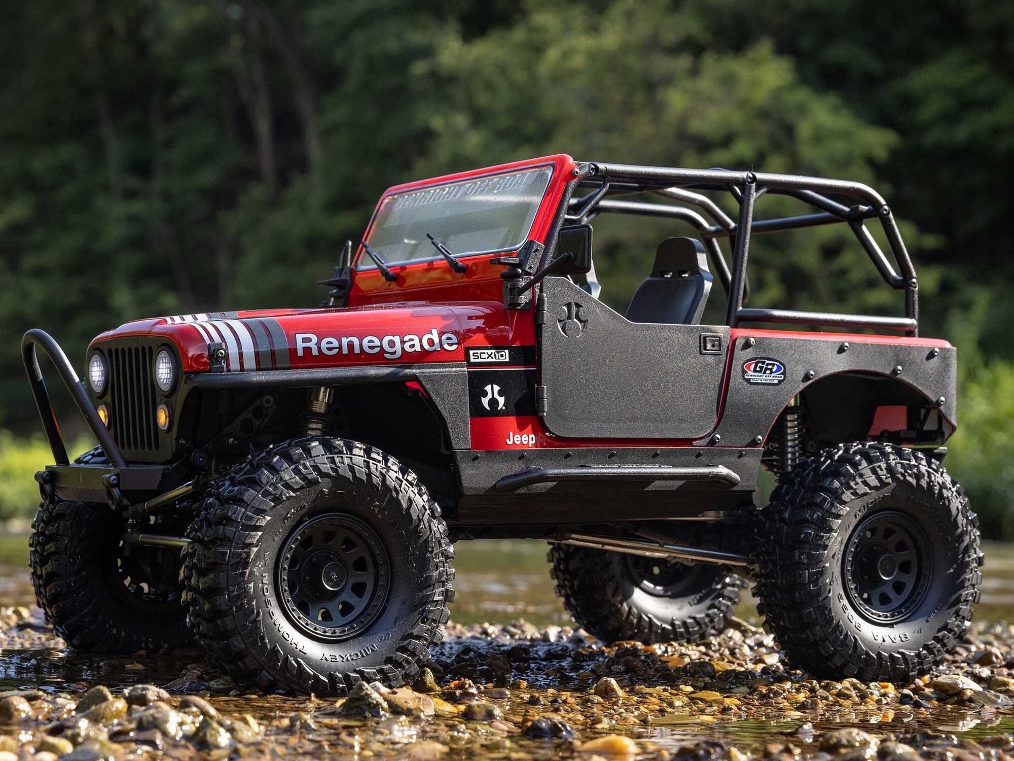 1/10 SCX10 III Jeep CJ-7 4X4 RTR Rock Crawler, Red-28