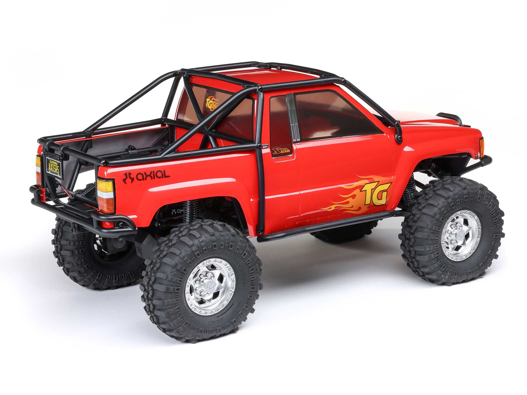 1/10 SCX10 III 1987 Toyota SR5 4X4 RTR Brushed Rock Crawler - Red-3