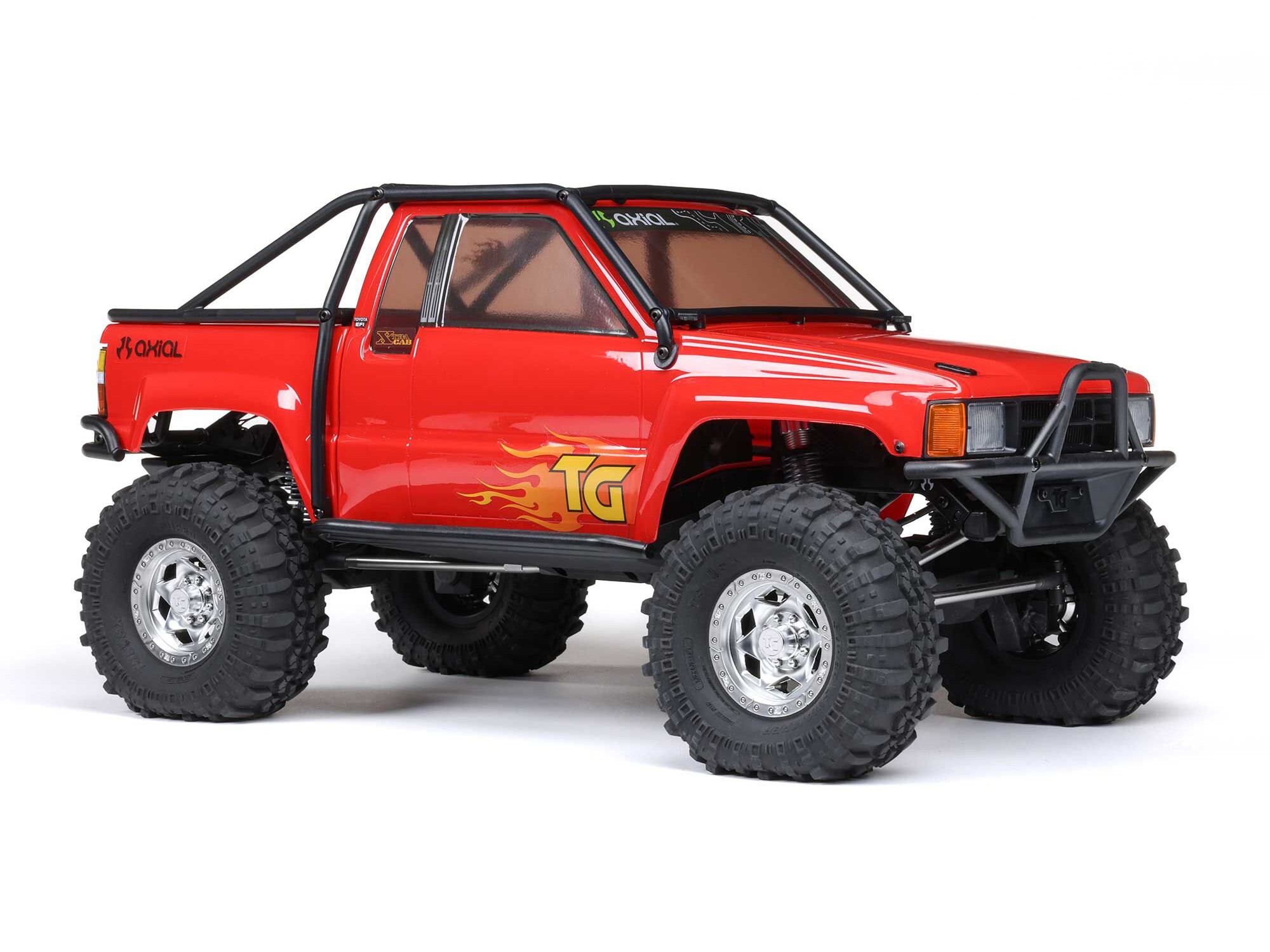 1/10 SCX10 III 1987 Toyota SR5 4X4 RTR Brushed Rock Crawler - Red-4